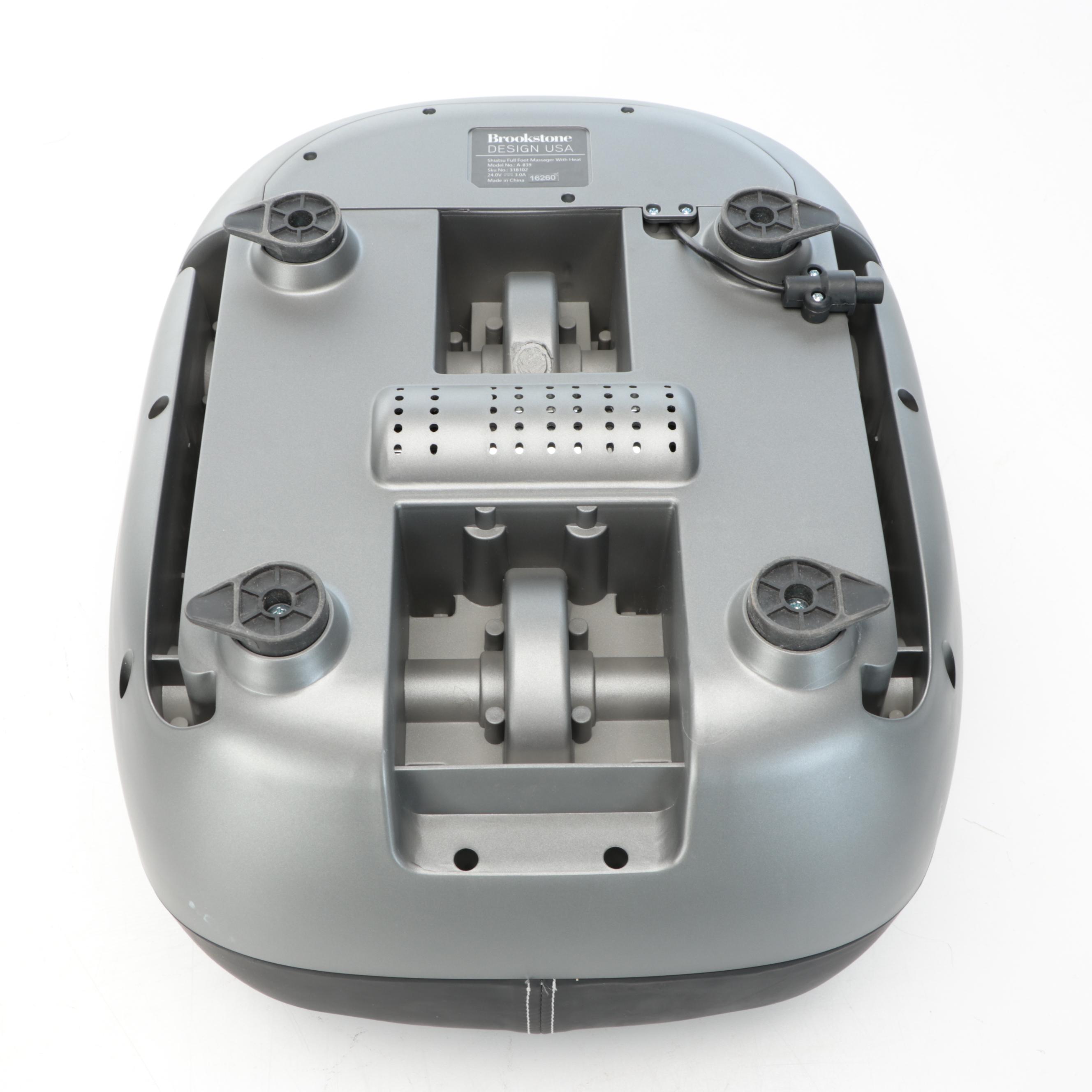 Honeywell Standing Floor Fan and Brookstone Foot Massager