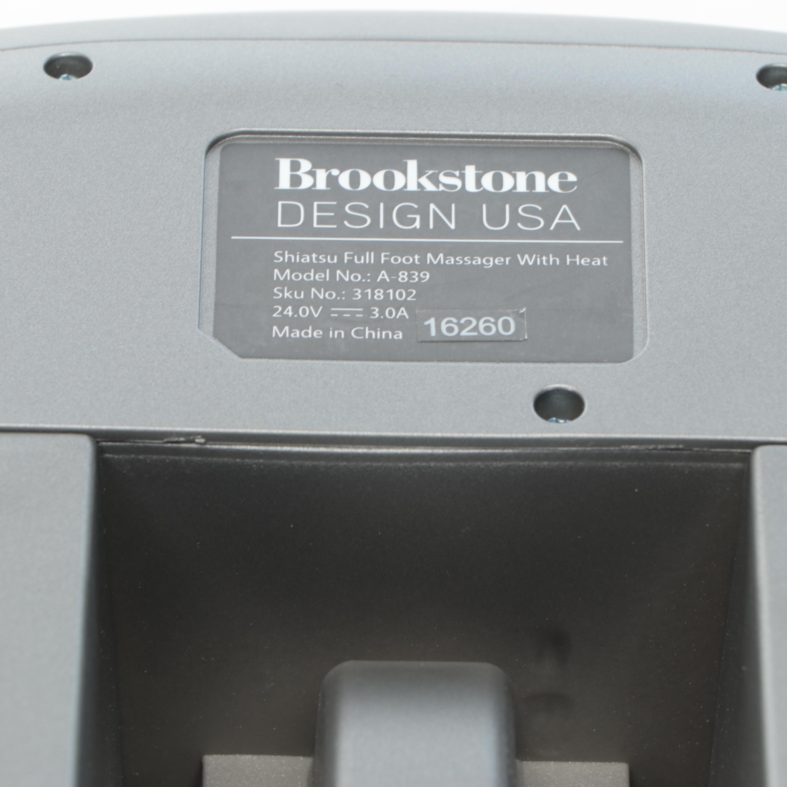 Honeywell Standing Floor Fan and Brookstone Foot Massager