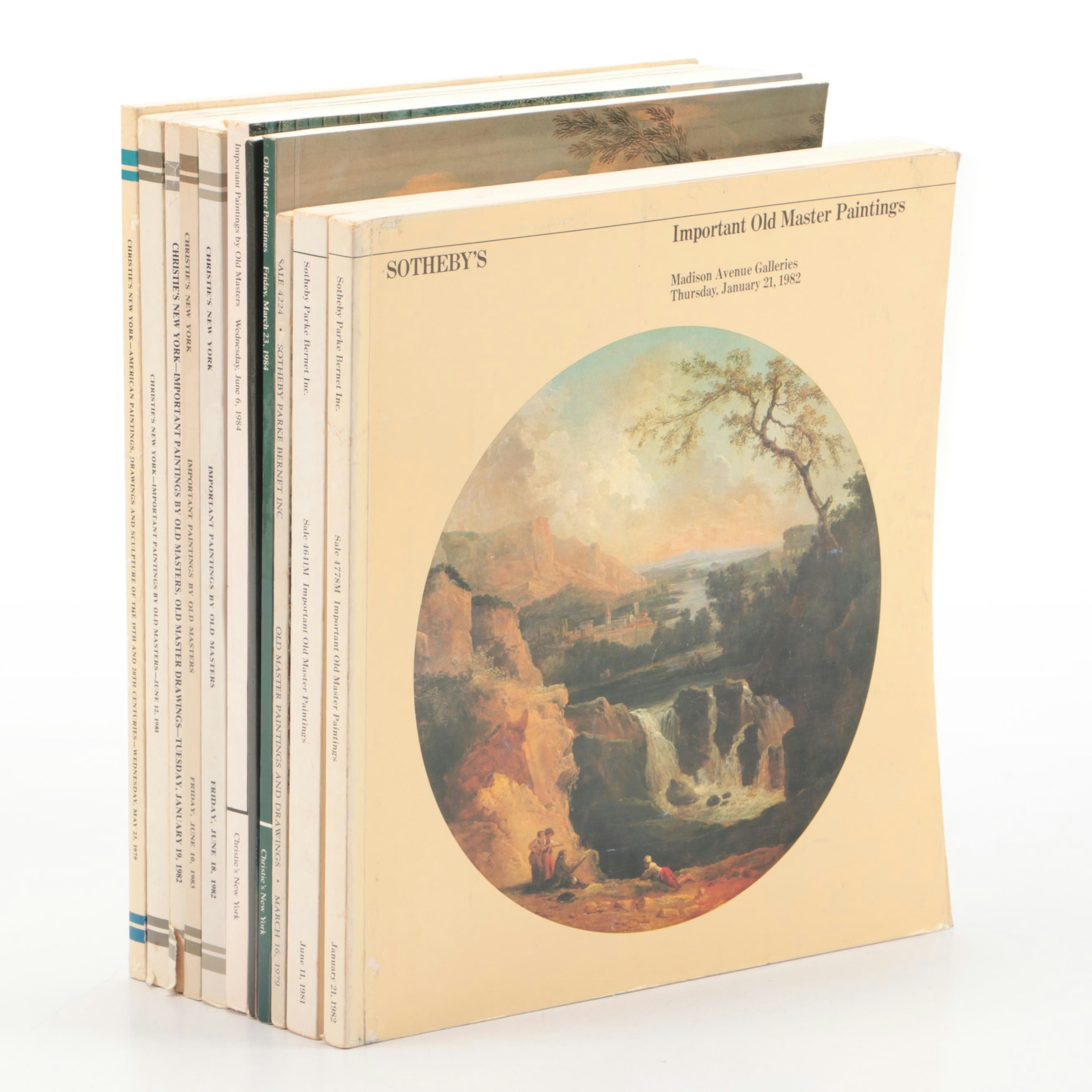 Sotheby's and Christie's Paintings and Drawings Auction Catalogs, Late 20th C.