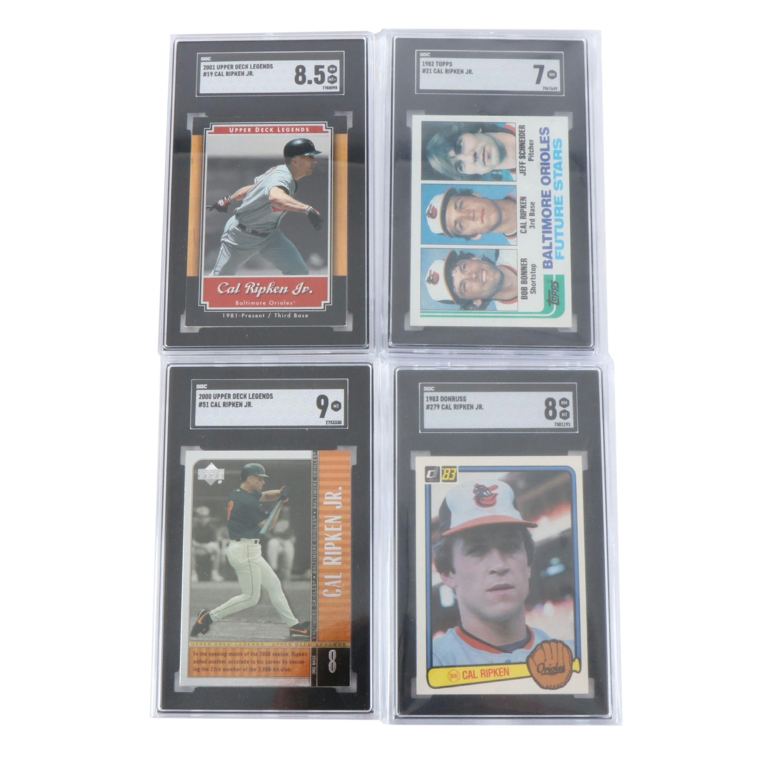 Cal Ripken Jr. SGC Graded Baseball Cards Featuring Rookie and More