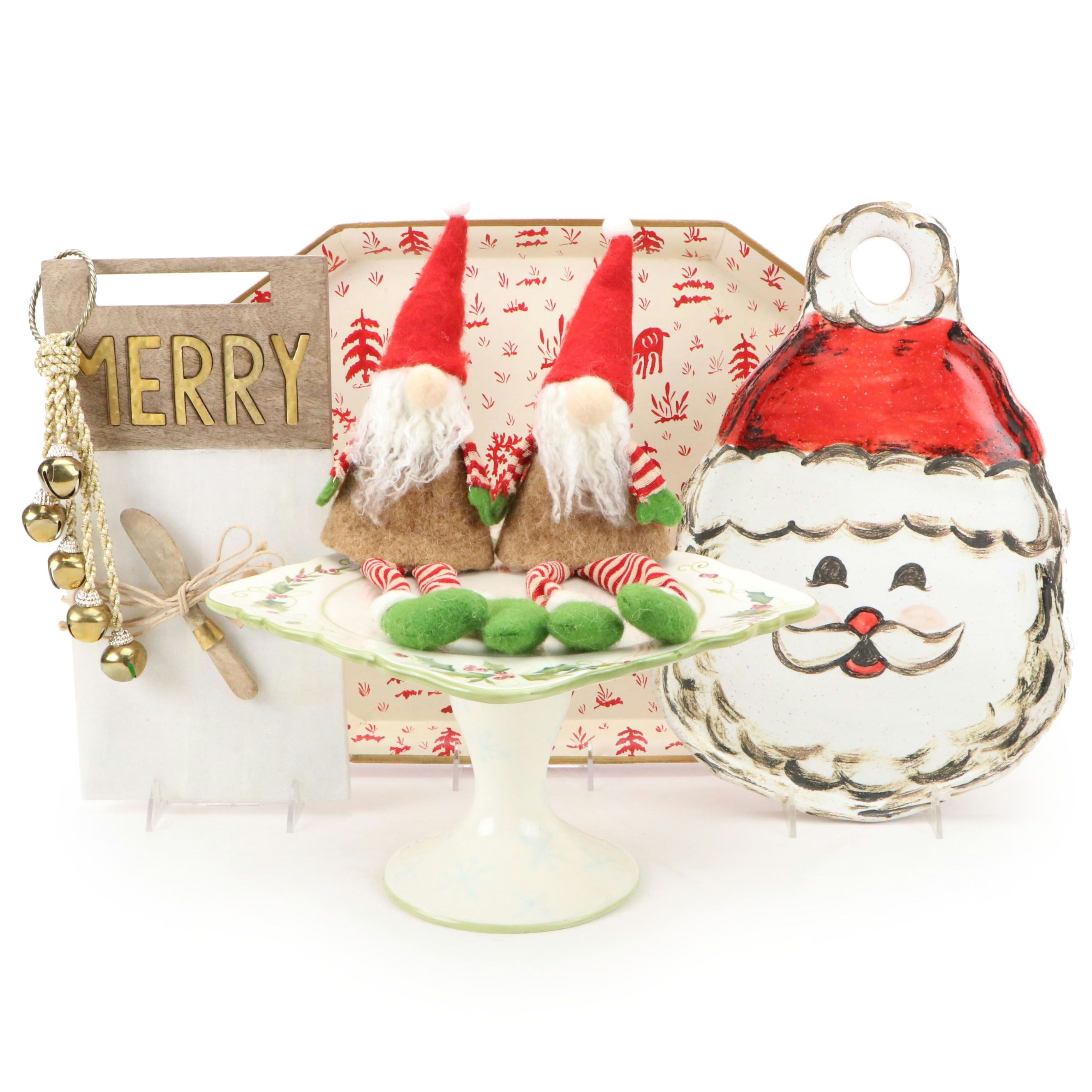 Tracy Porter Hand-Painted Cake Stand, Felted Gnomes and More Seasonal Décor