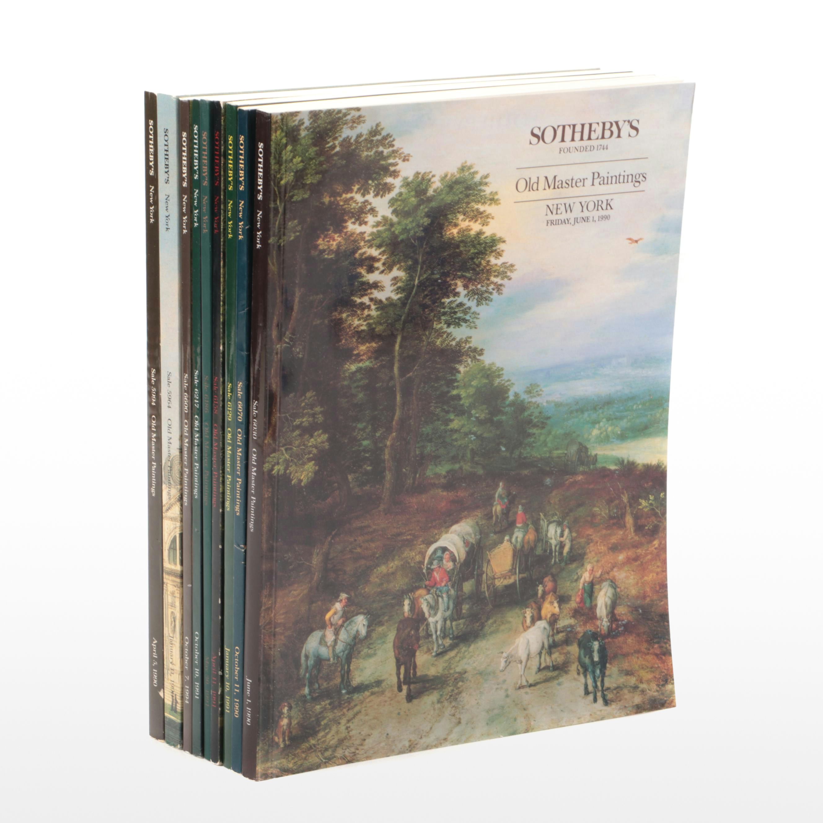 Sotheby's "Old Master Paintings" Auction Catalogs, Late 20th C.