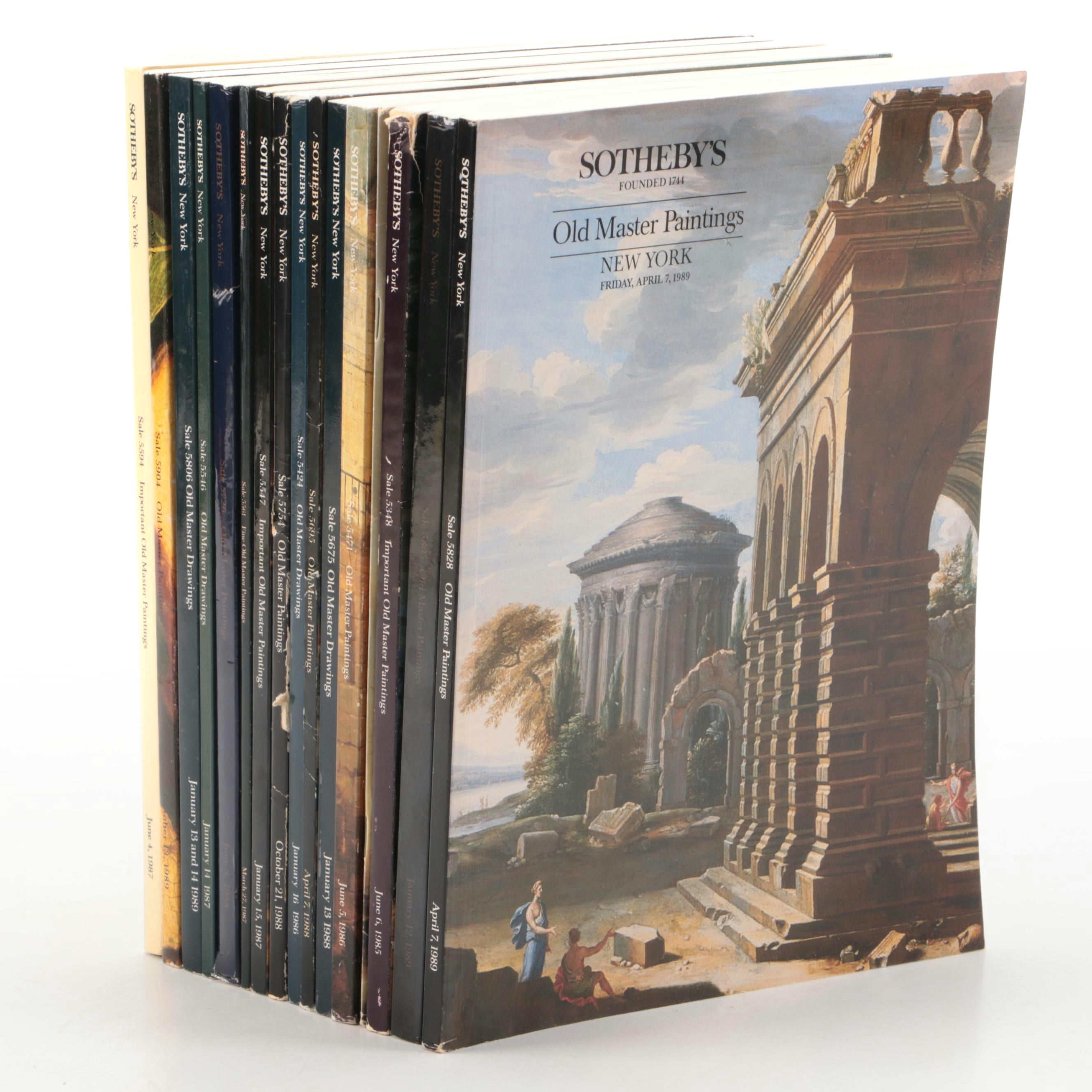 Sotheby's Old Master Drawings and Paintings Auction Catalogs, Late 20th C.