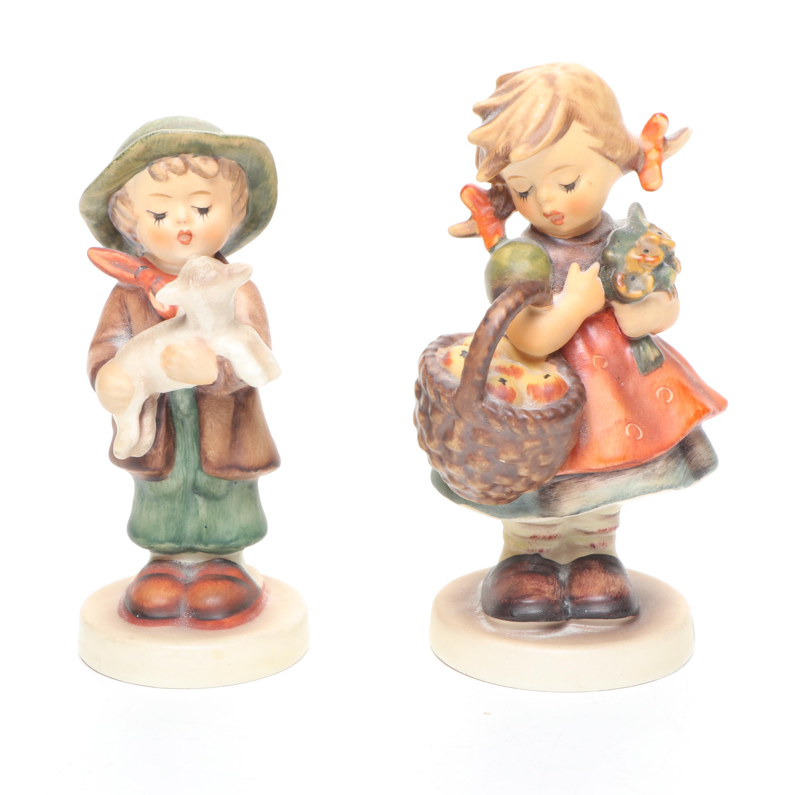 Goebel "The Lost Sheep" Porcelain Figurine with Other German Style Décor