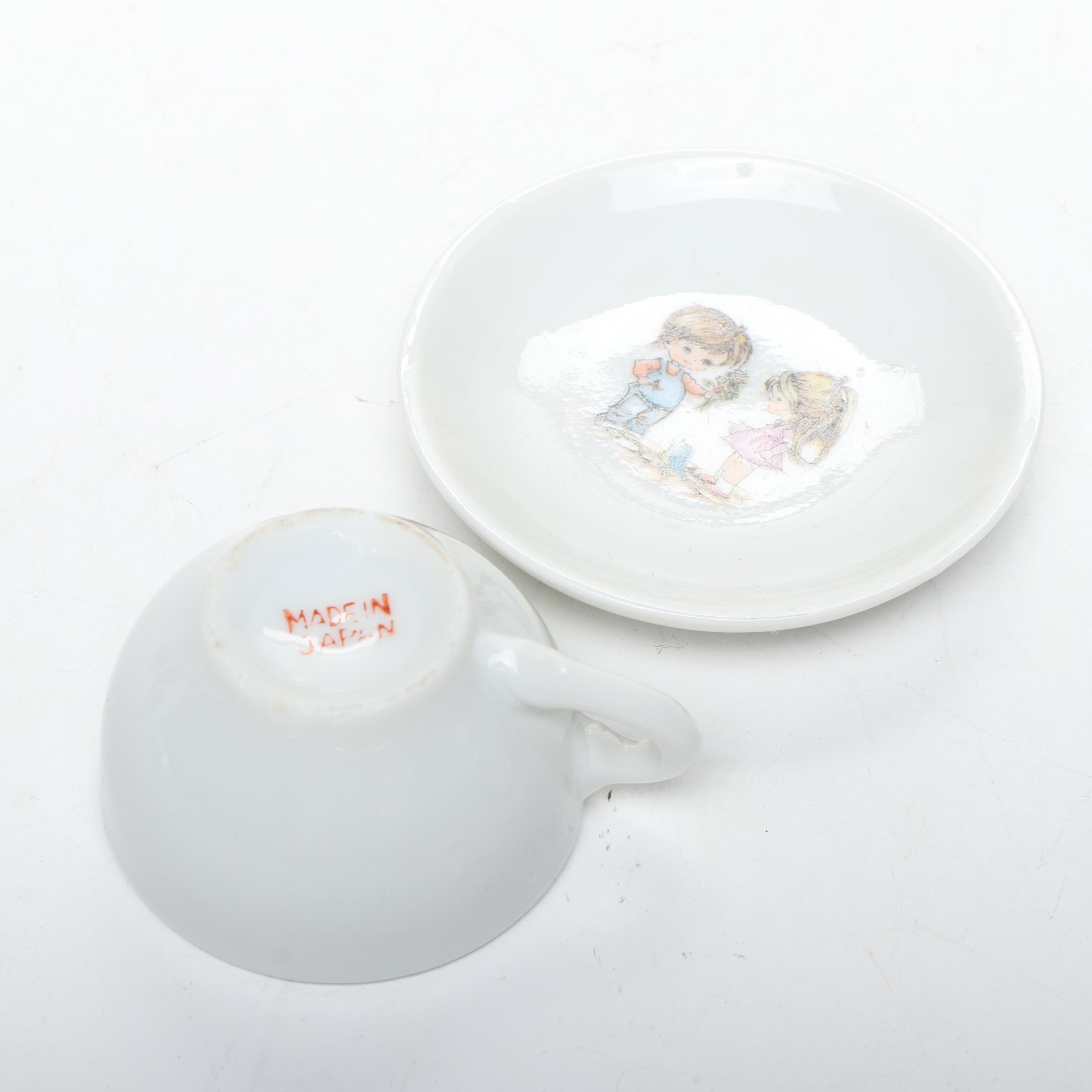 Goebel "The Lost Sheep" Porcelain Figurine with Other German Style Décor