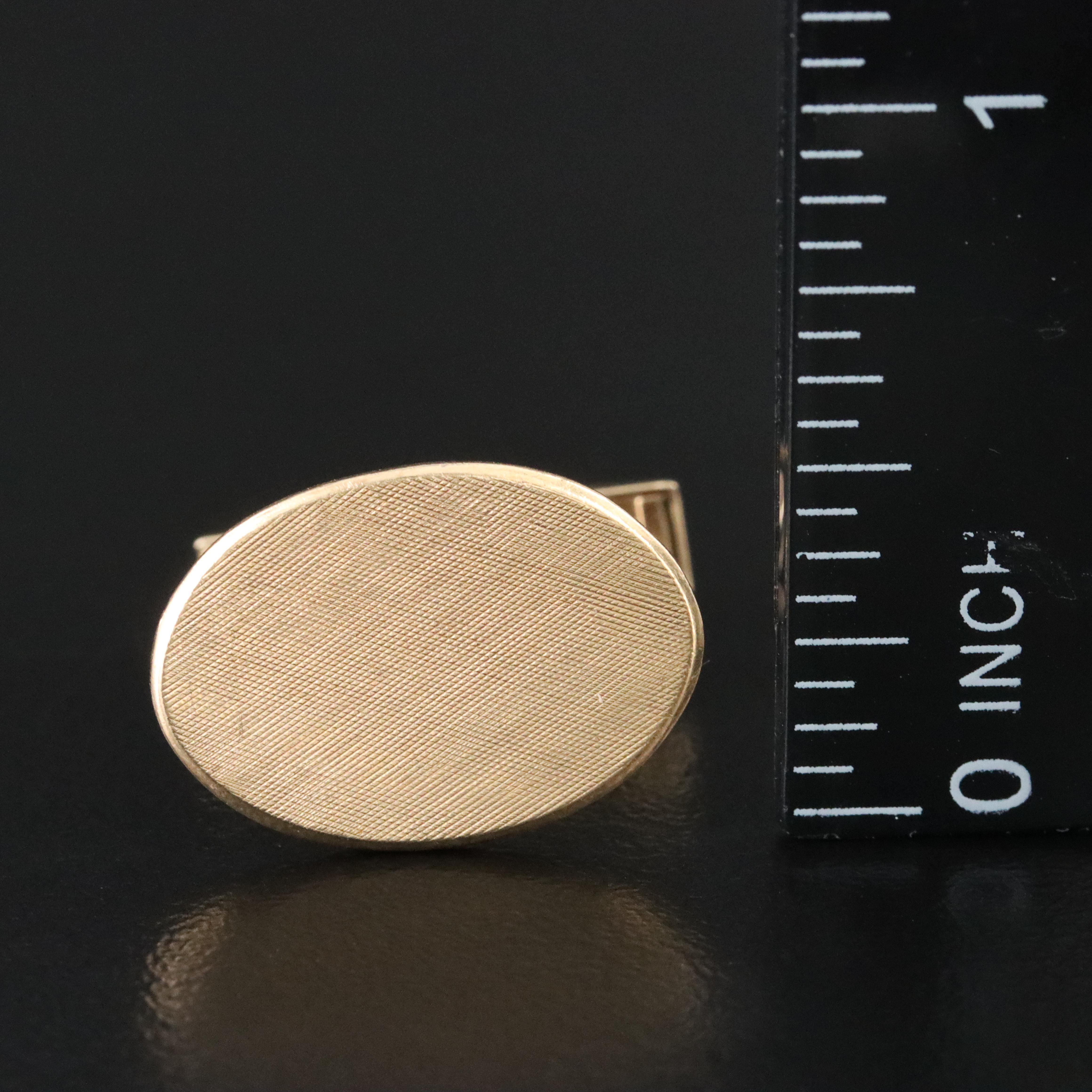 Single 14K Cufflink