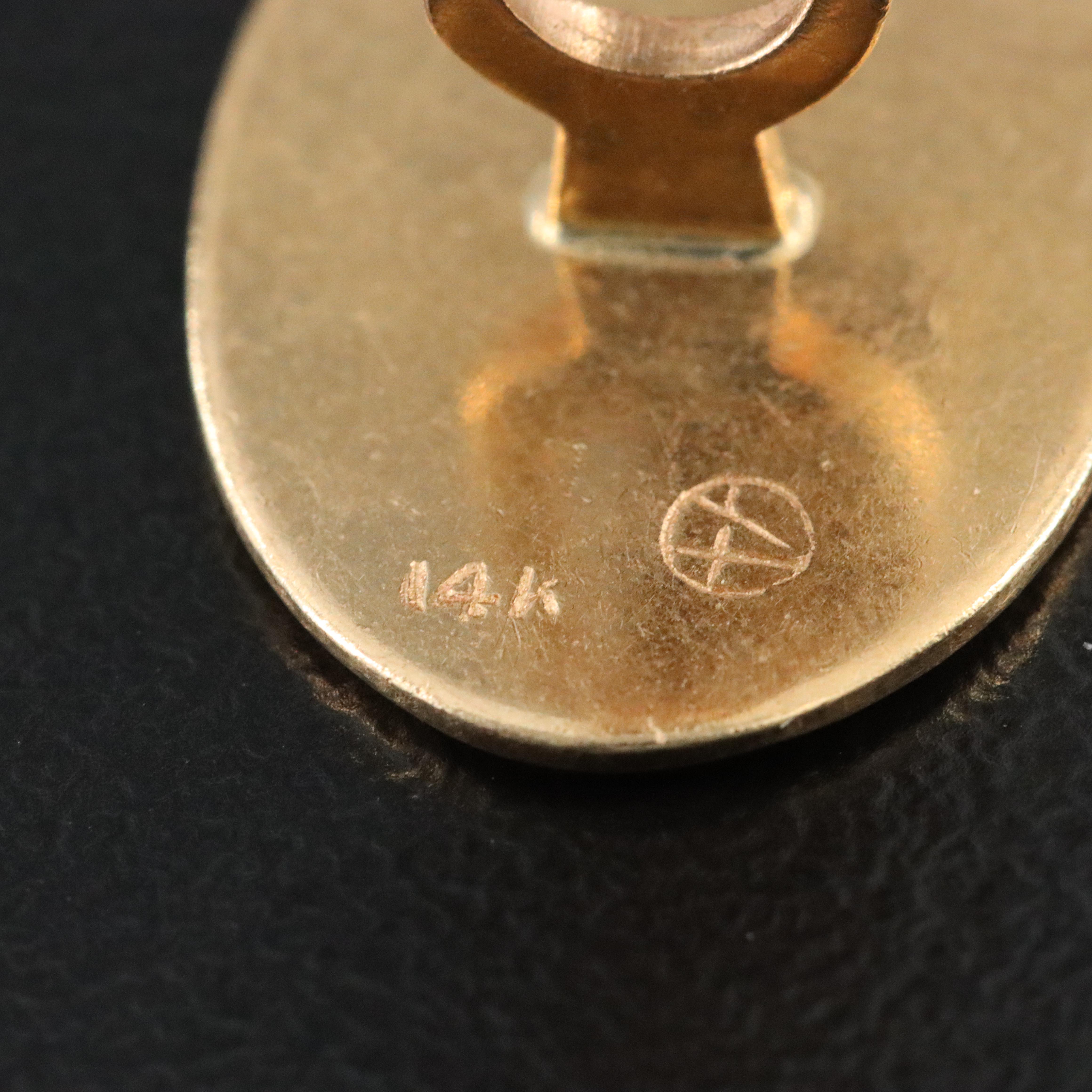 Single 14K Cufflink