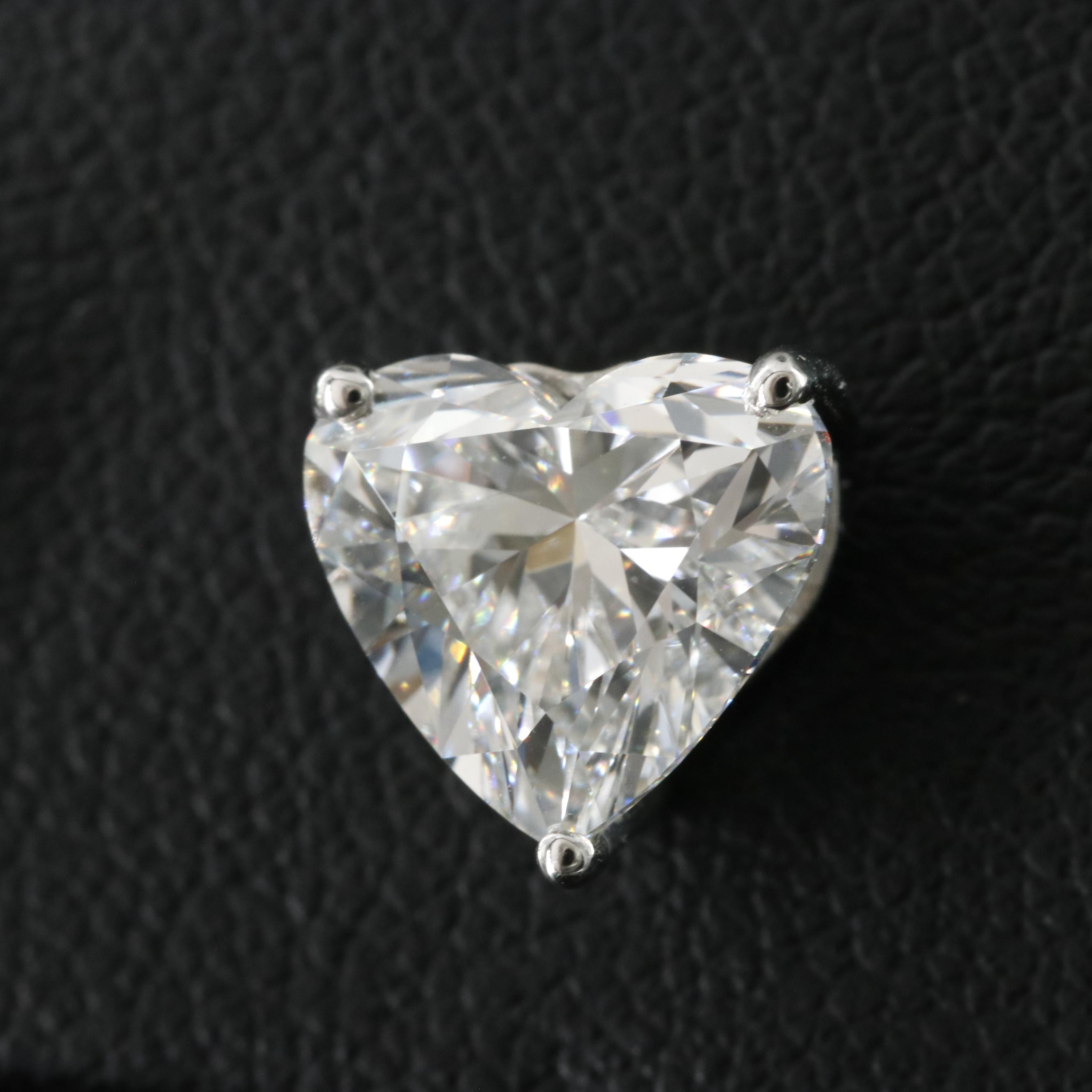 Platinum 4.18 CTW Lab Grown Diamond Stud Earrings with IGI Reports