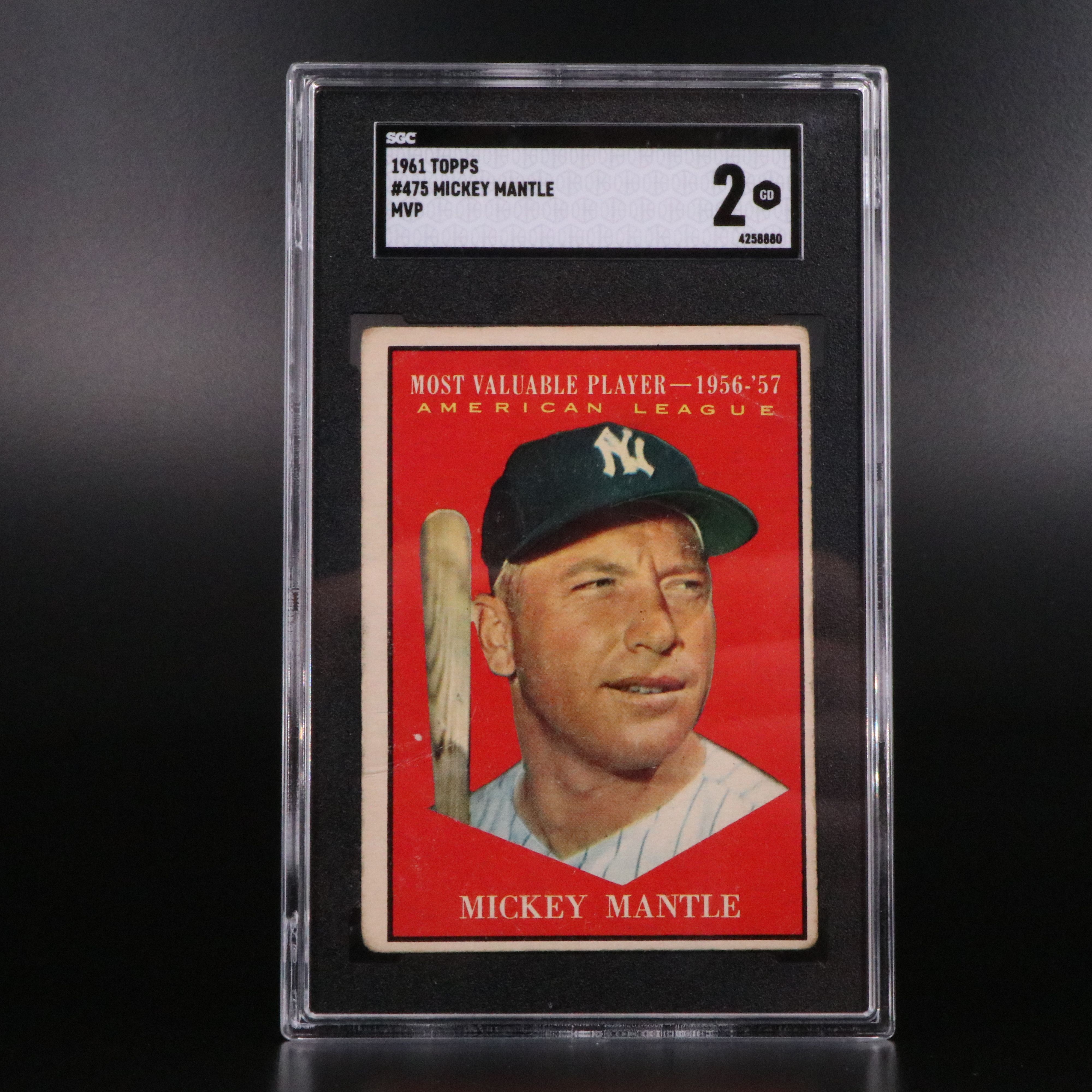 1961 Topps Mickey Mantle and Roger Maris SGC Graded Baseball Cards