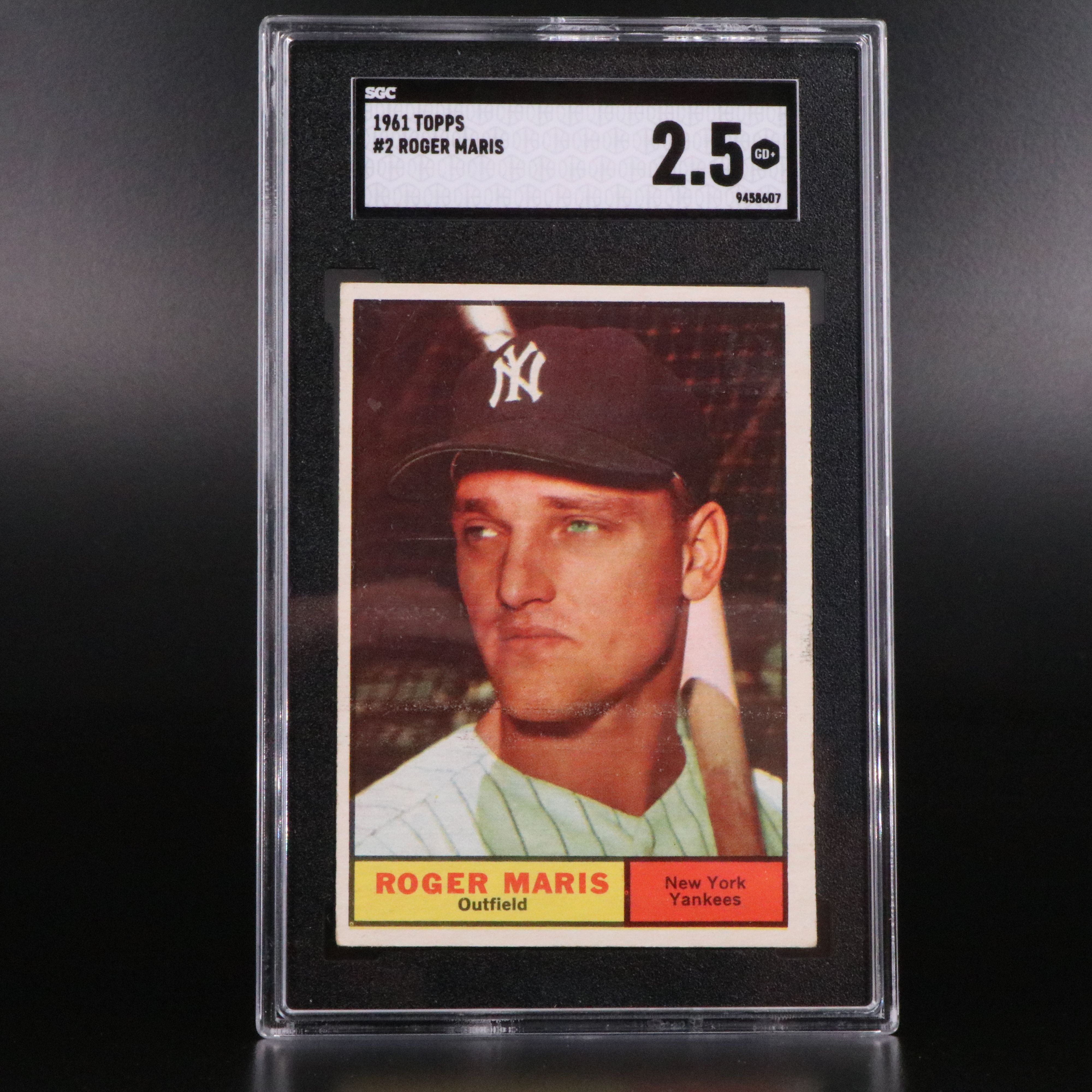 1961 Topps Mickey Mantle and Roger Maris SGC Graded Baseball Cards