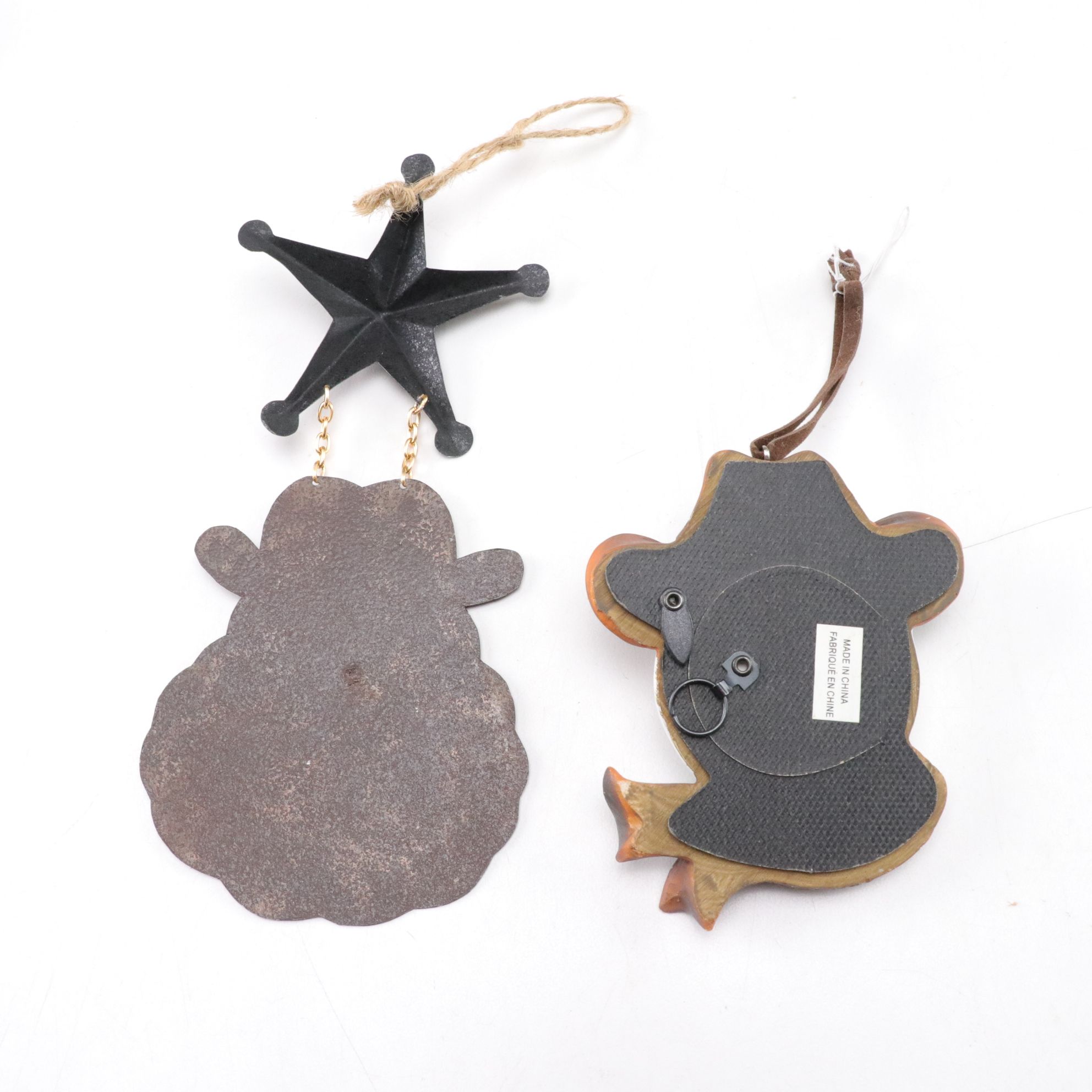 Cowboy & Horse Motif Christmas Tree Ornaments