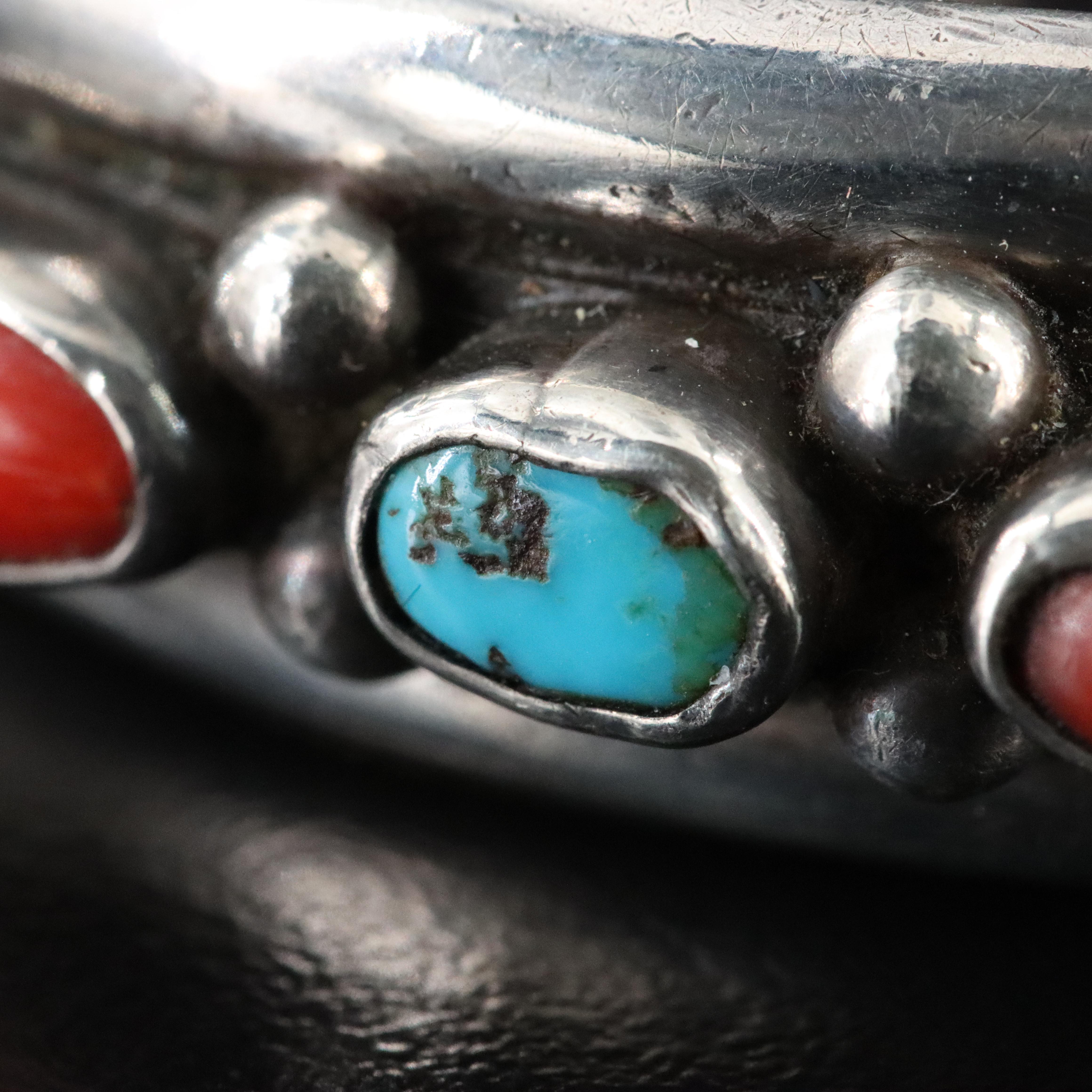 Phillip Tso Jr. Navajo Diné Sterling Turquoise Cuff Bracelet