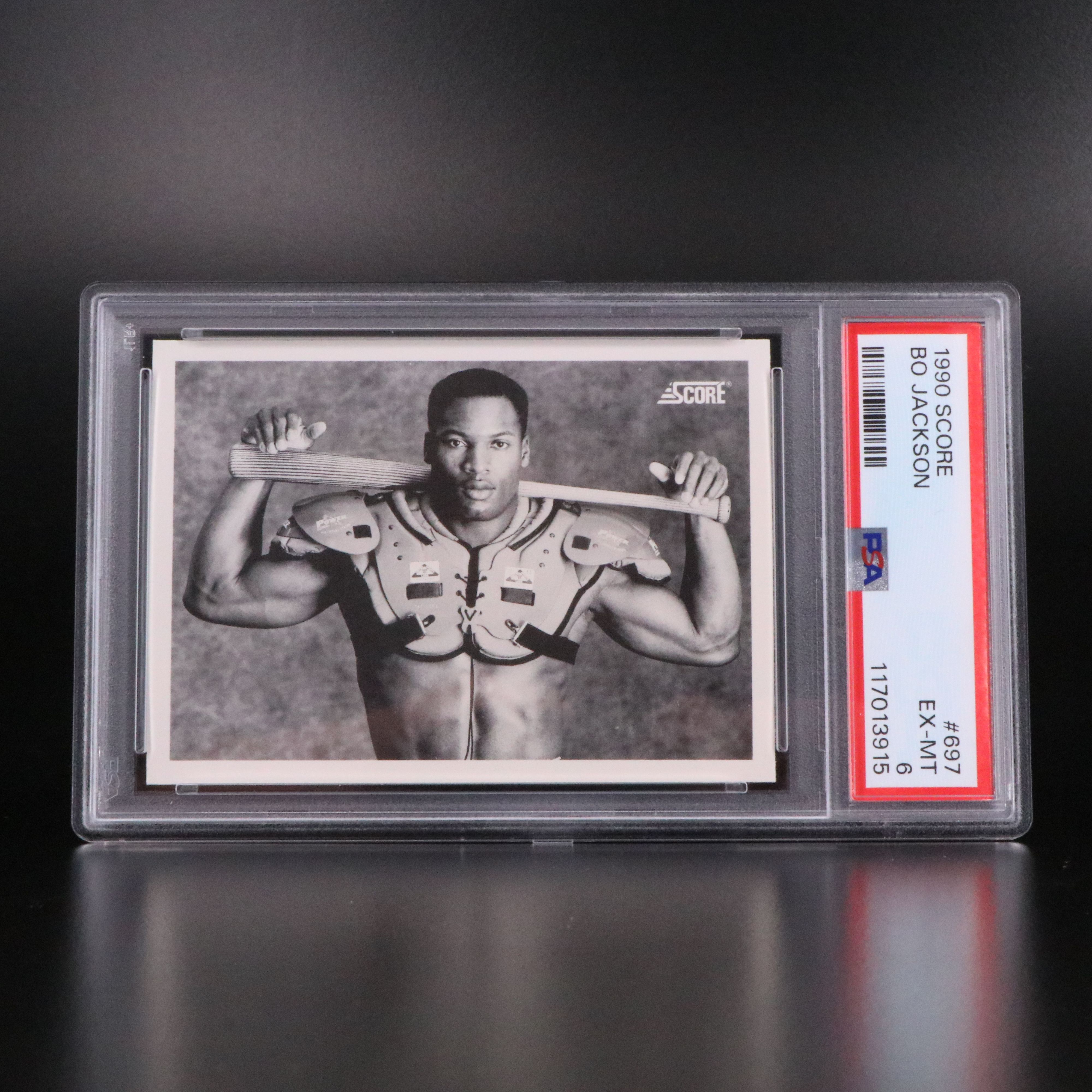 1987 Topps Bo Jackson Rookie Baseball Card Graded PSA 5 with More