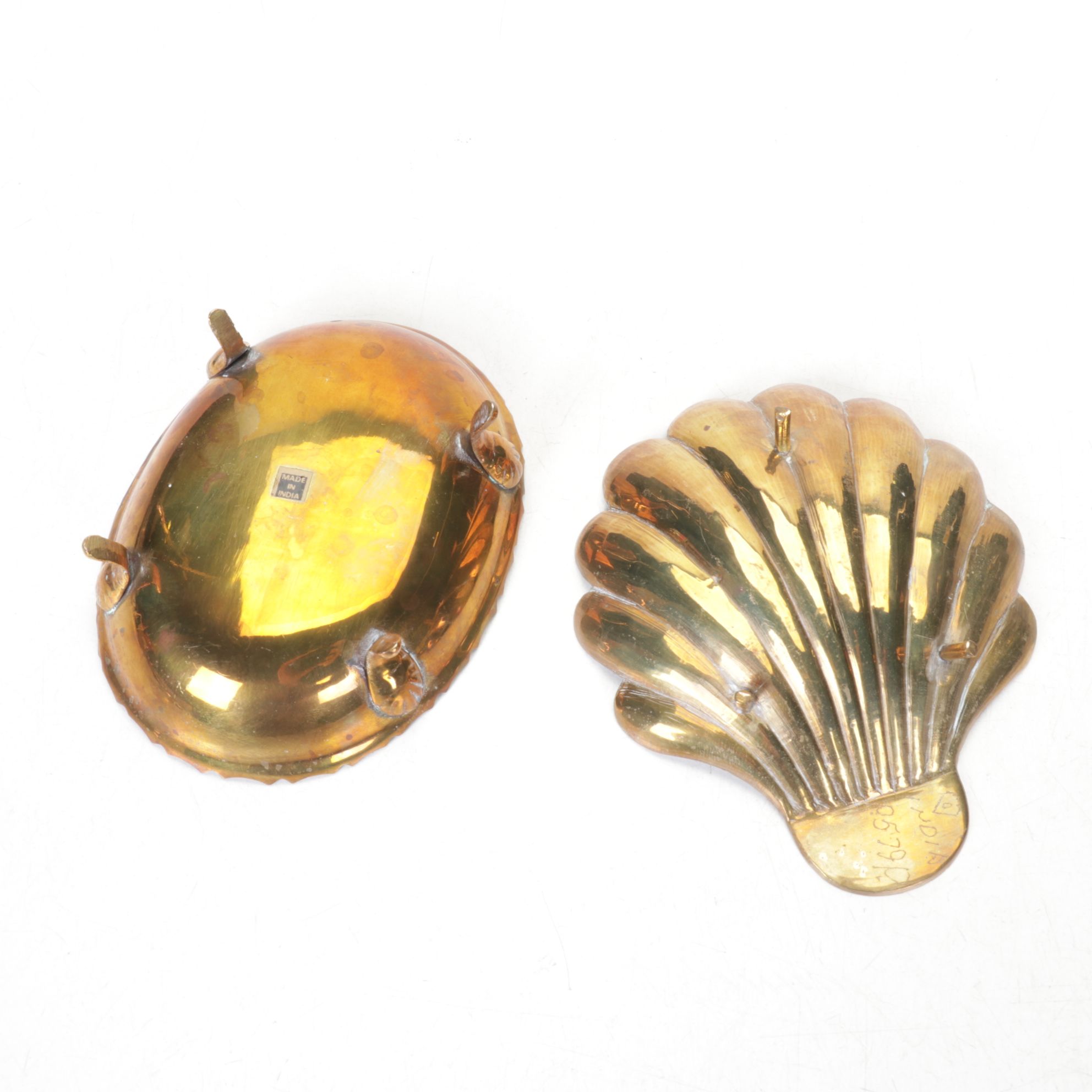 Handmade Indian and Korean Brass Chamberstick, Footed Trinket Dishes and More