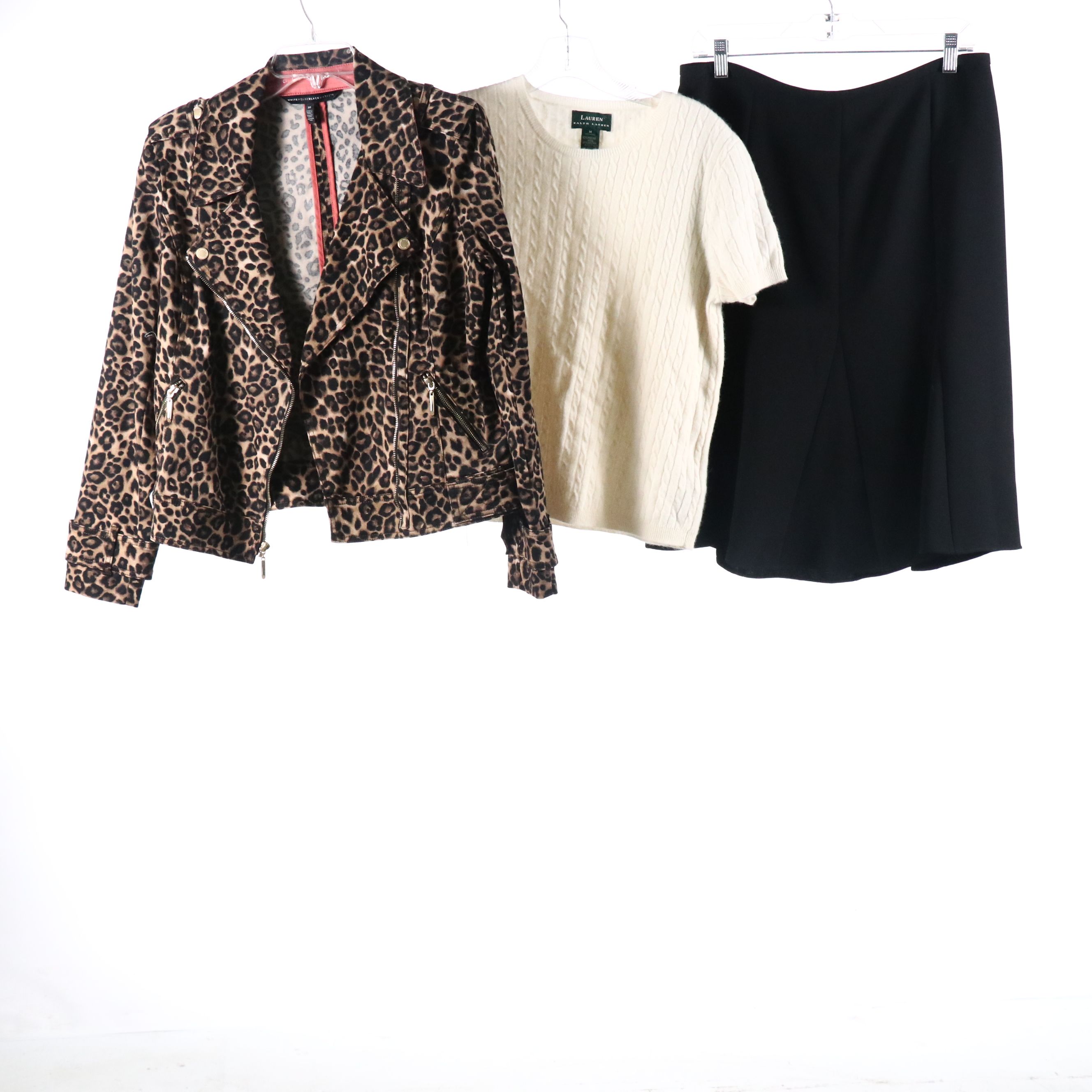 Animal Printed Fall Capsule Wardrobe with Cashmere Sweaters, Wool Skirt & More