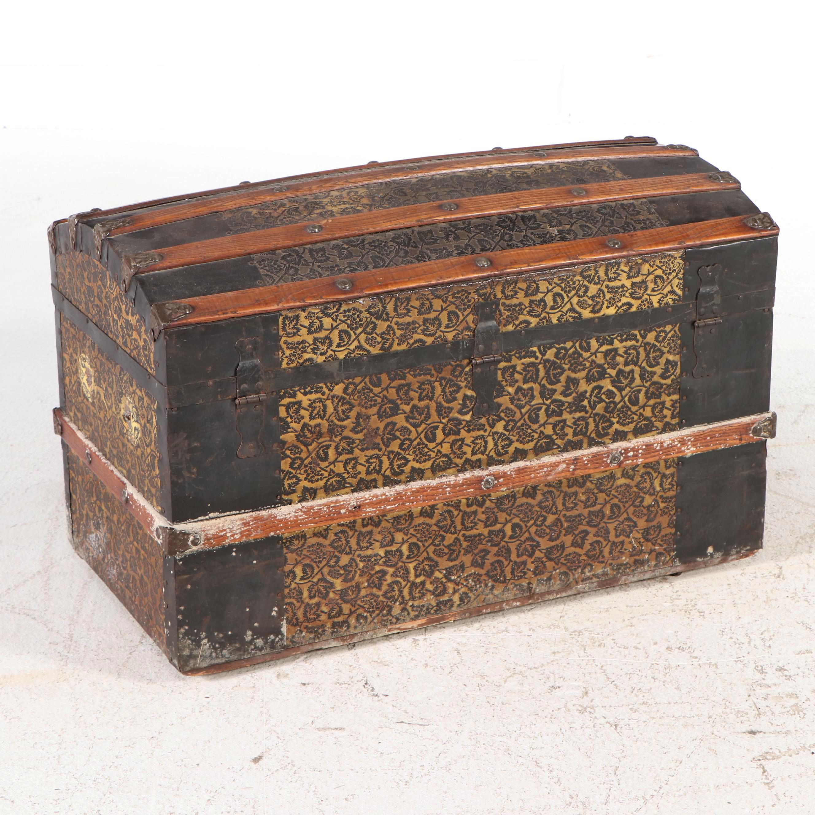 Antique Dome-Top Trunk