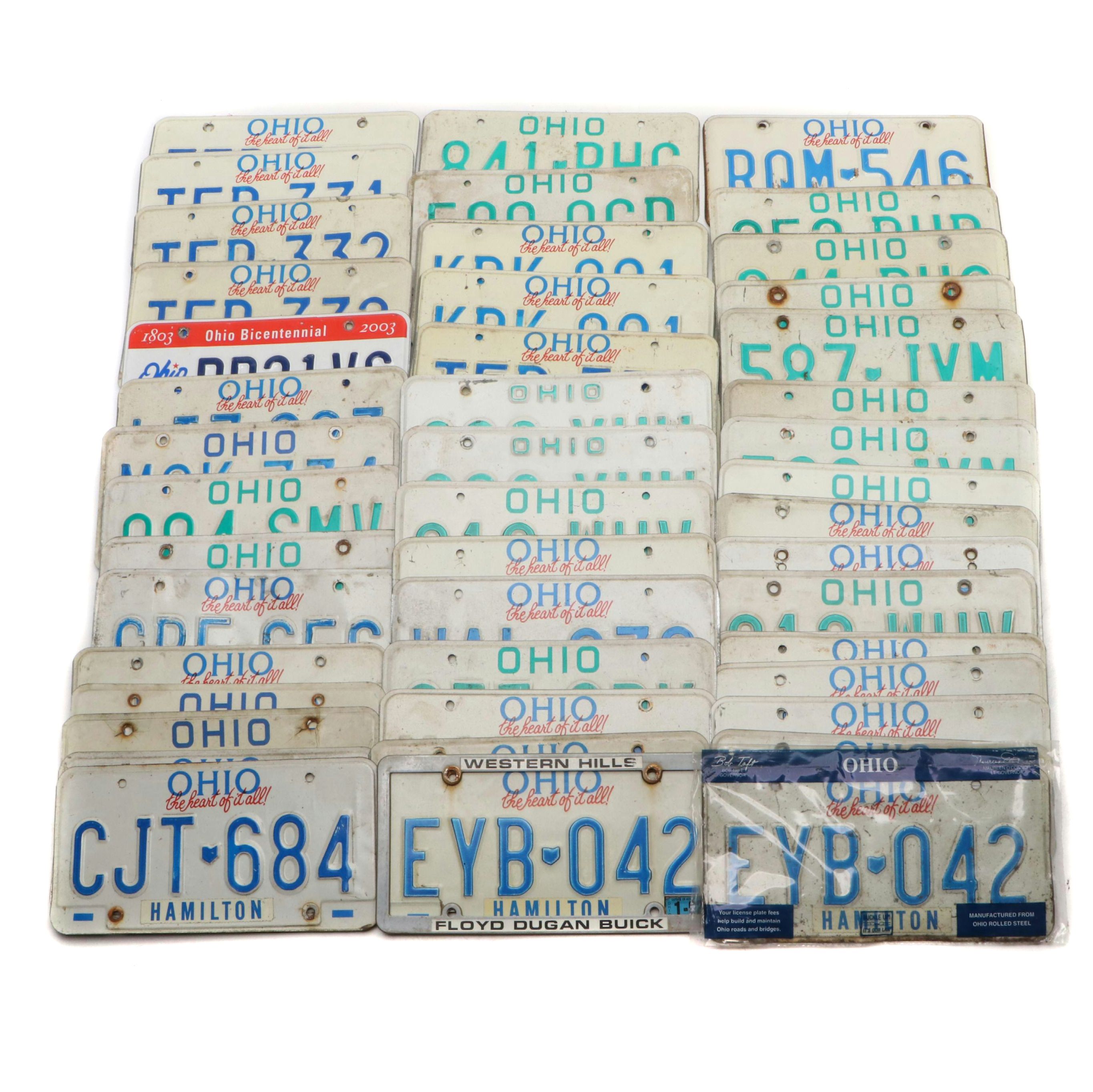 Ohio License Plates, 1970s-Contemporary