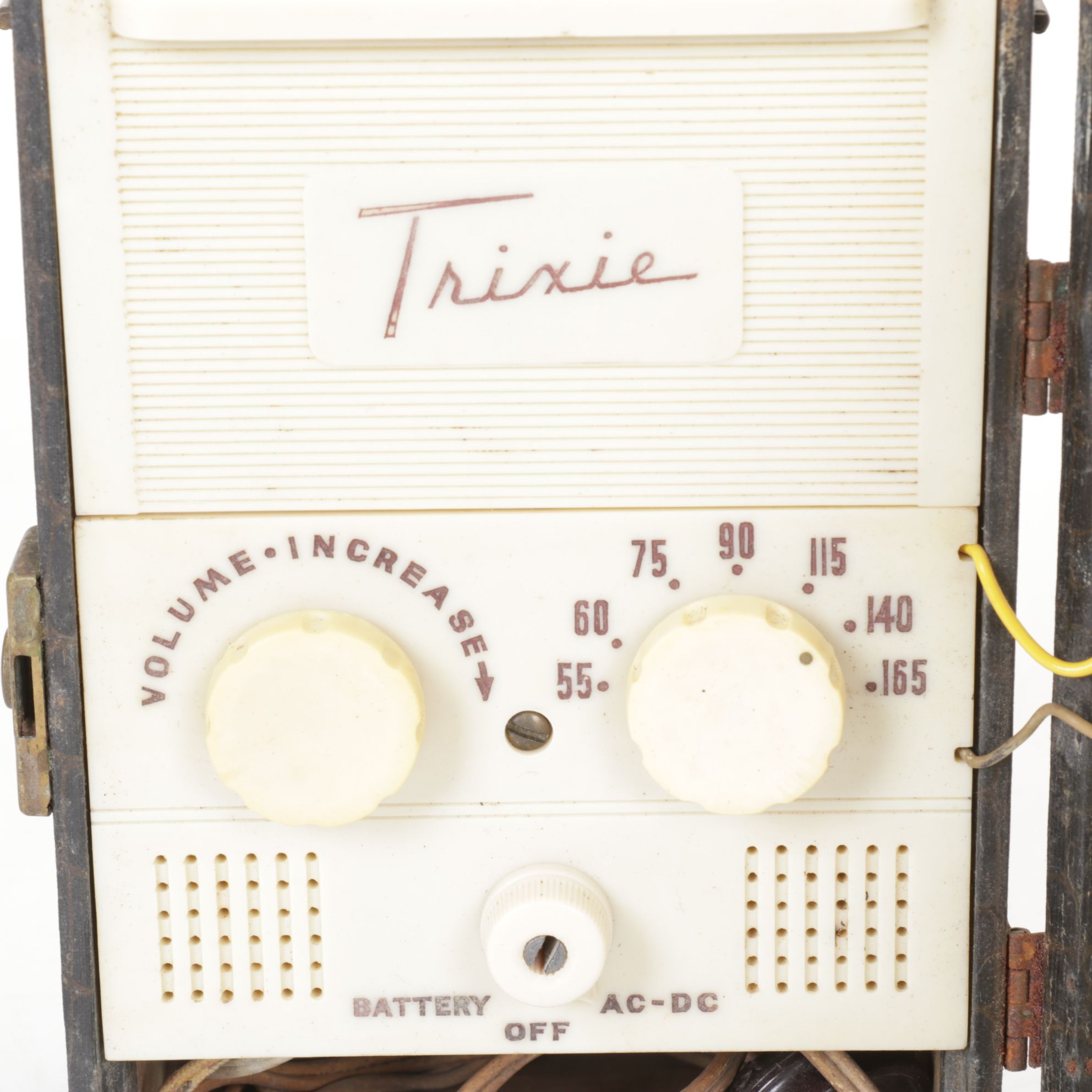 Jewel "Trixie" Portable Radio with Disney Rubber Toys and Diecast Vehicles