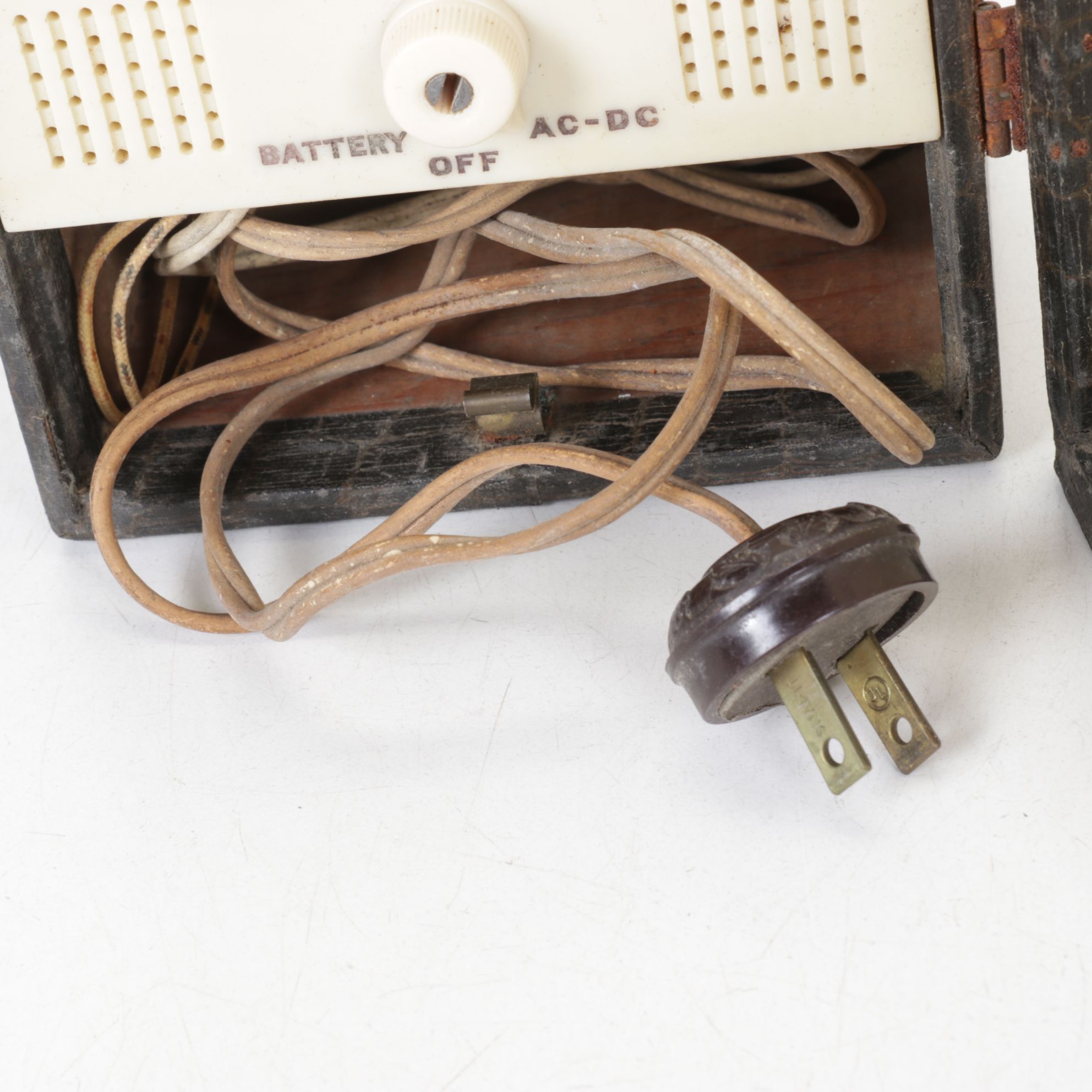 Jewel "Trixie" Portable Radio with Disney Rubber Toys and Diecast Vehicles