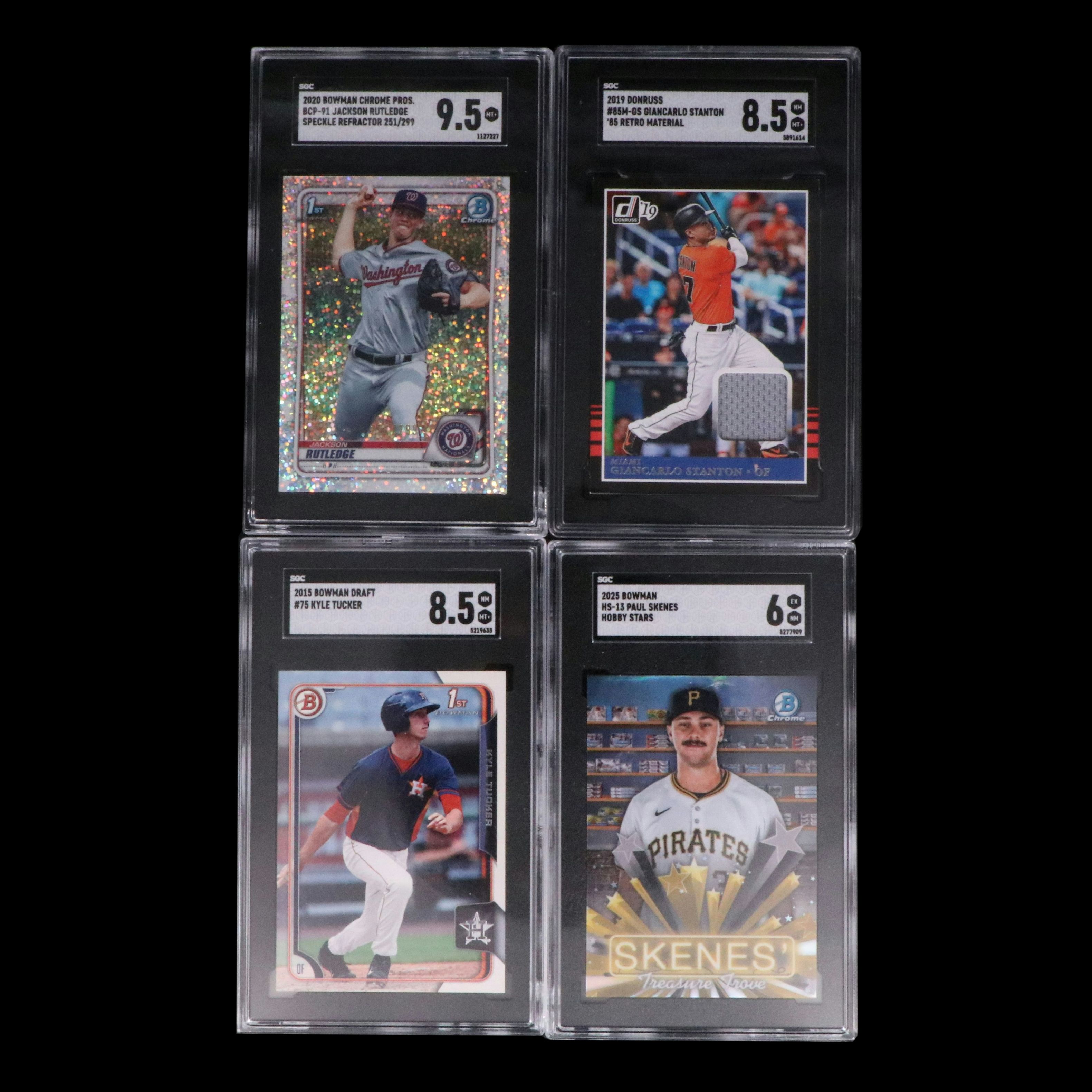 Paul Skenes, Kyle Tucker, and More SGC Graded Baseball Cards, 2010s-2020s