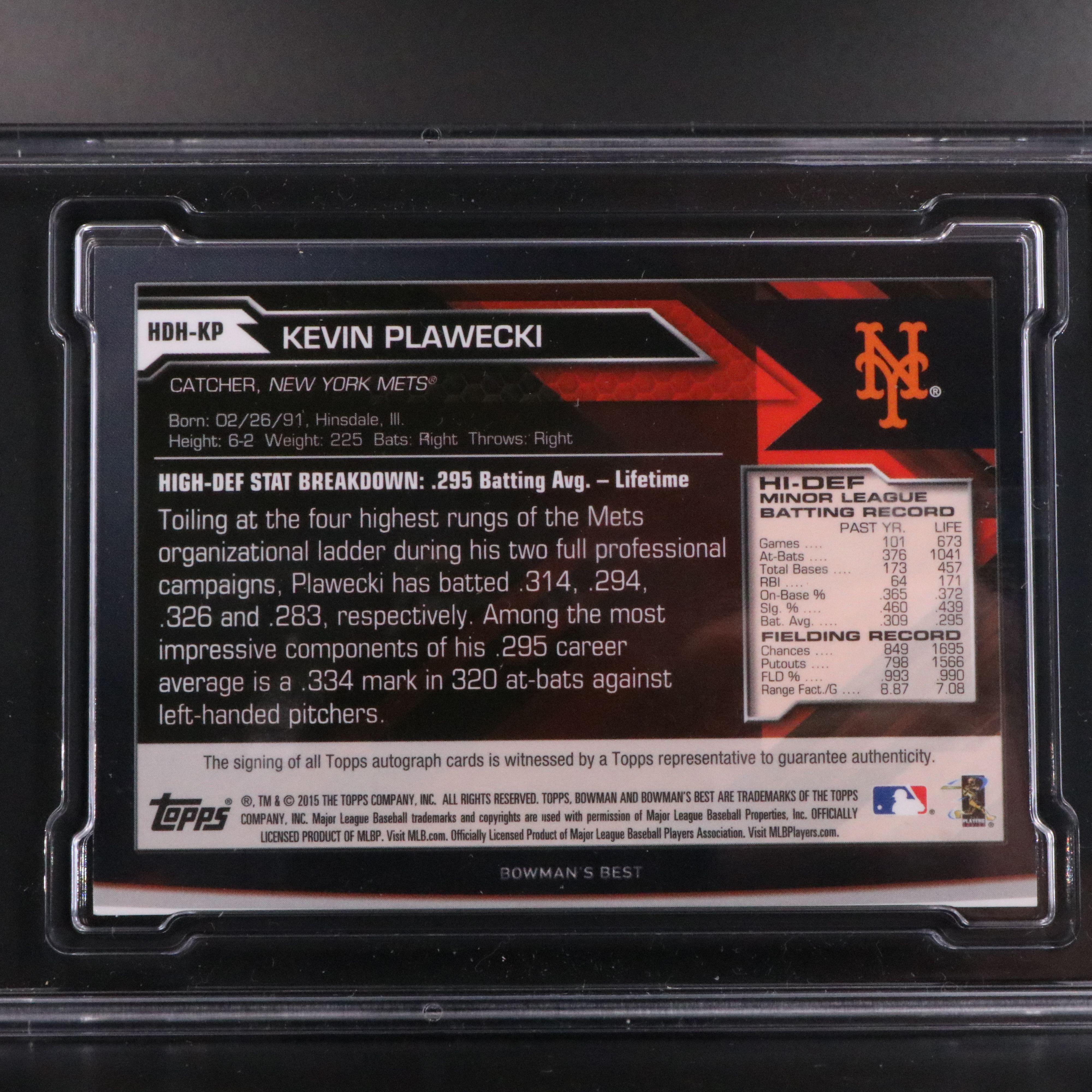 Dylan Busby, Roy Oswalt, and Kevin Plawecki Signed SGC Graded Baseball Cards