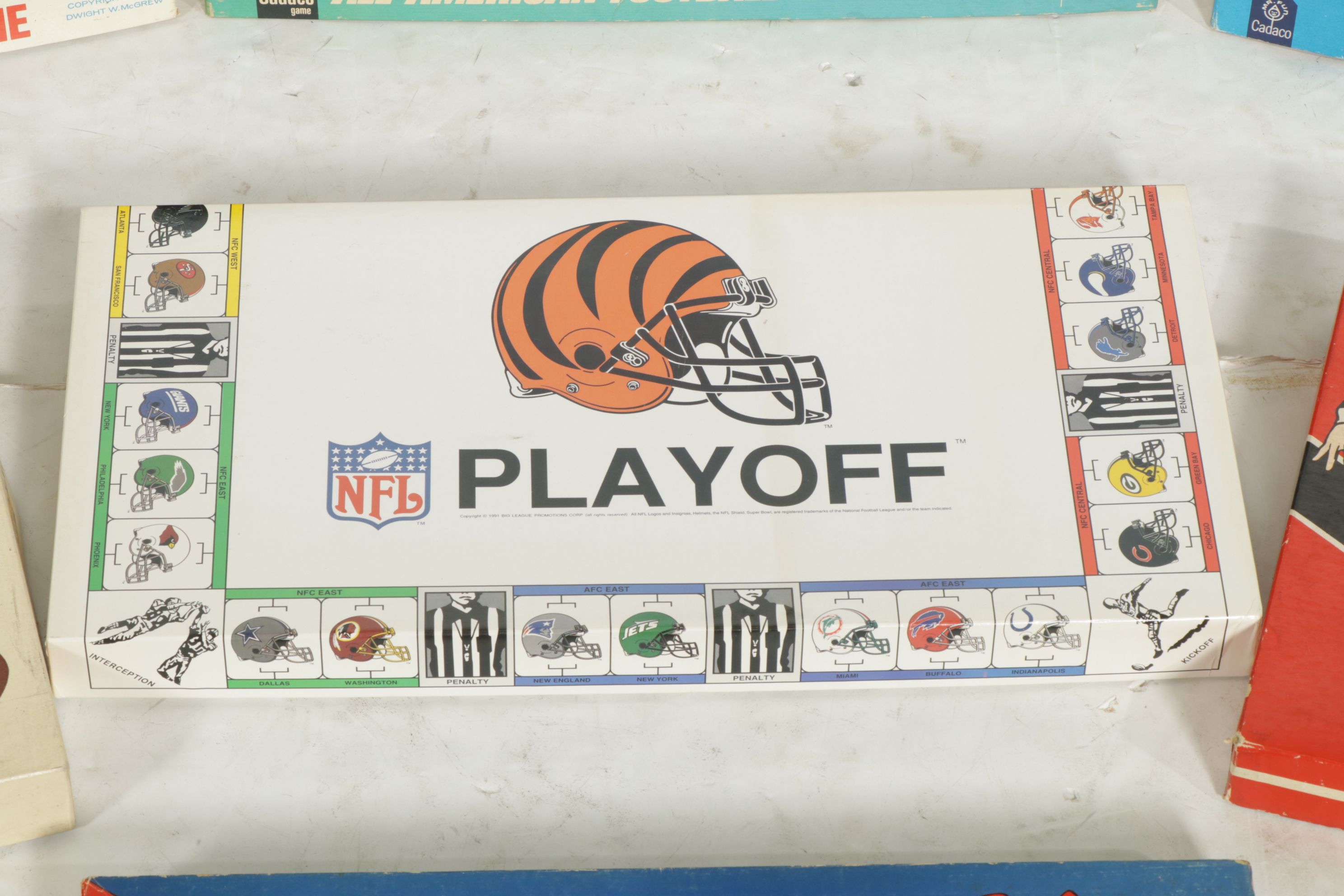 "Pigskin," "Varsity" and "Playoff" in Set of Football Board Games