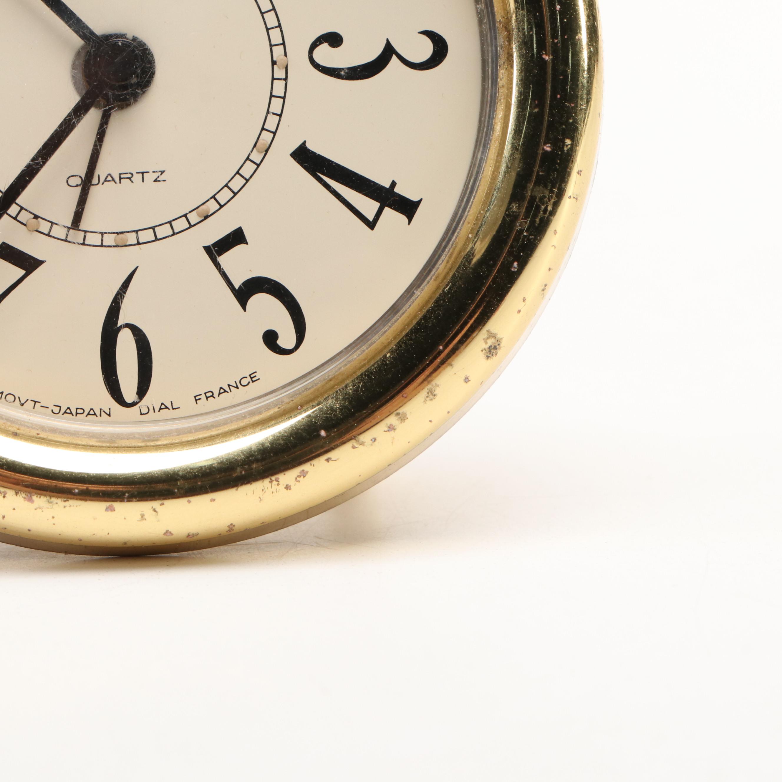 Tiffany & Co. Round Travel Clock