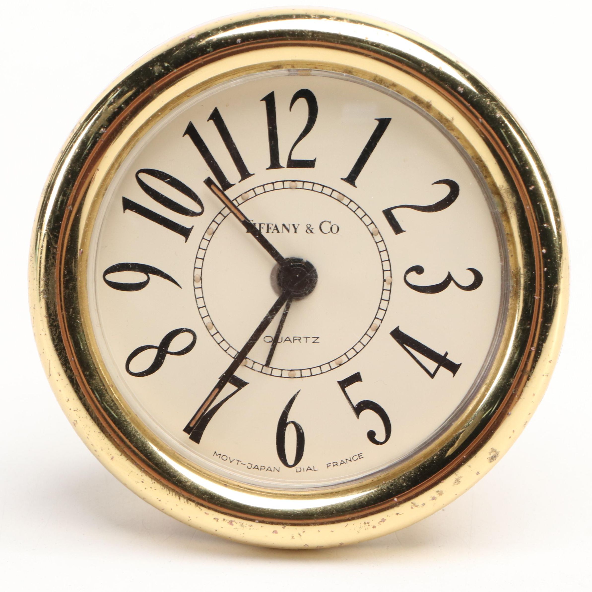 Tiffany & Co. Round Travel Clock