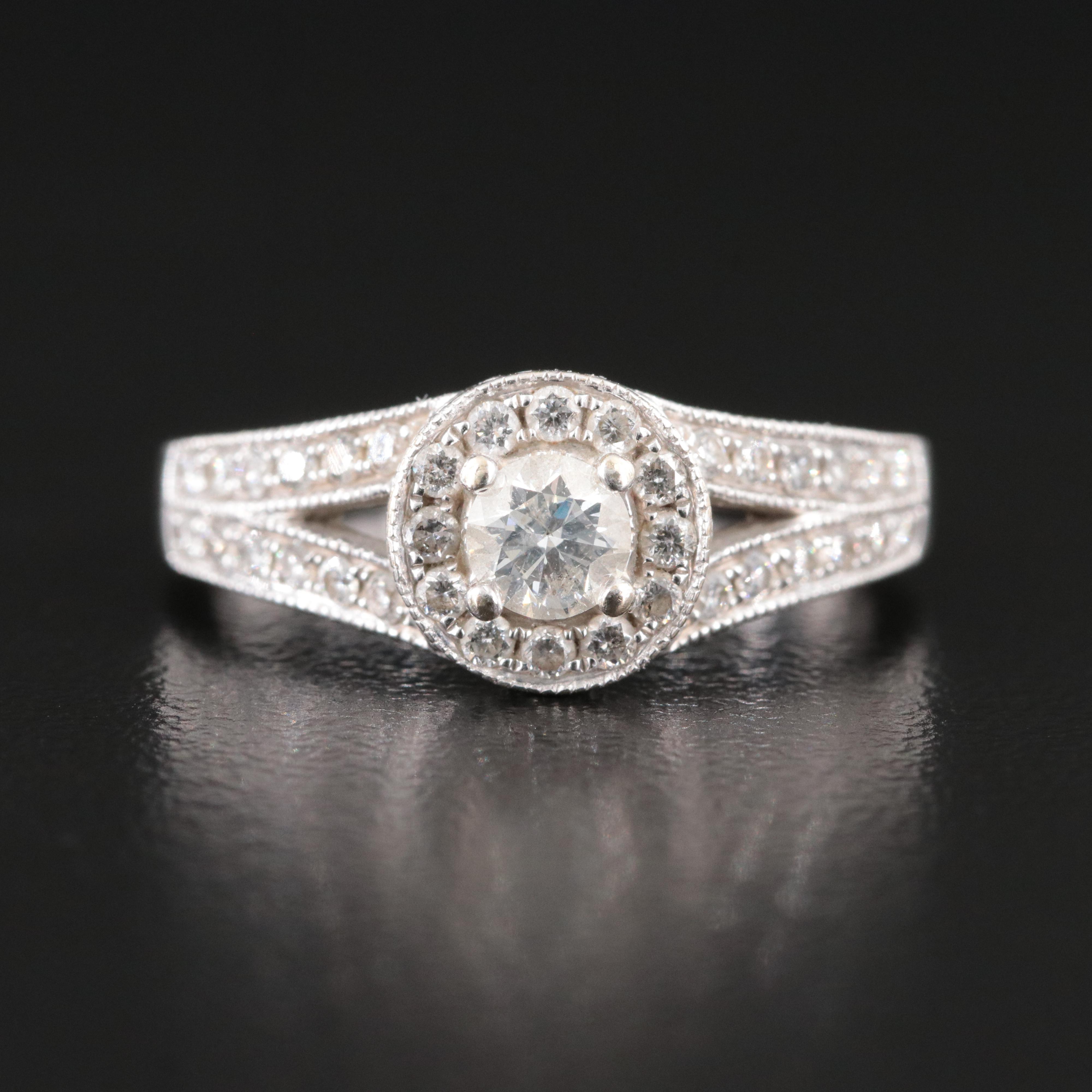 14K 0.65 CTW Diamond Ring