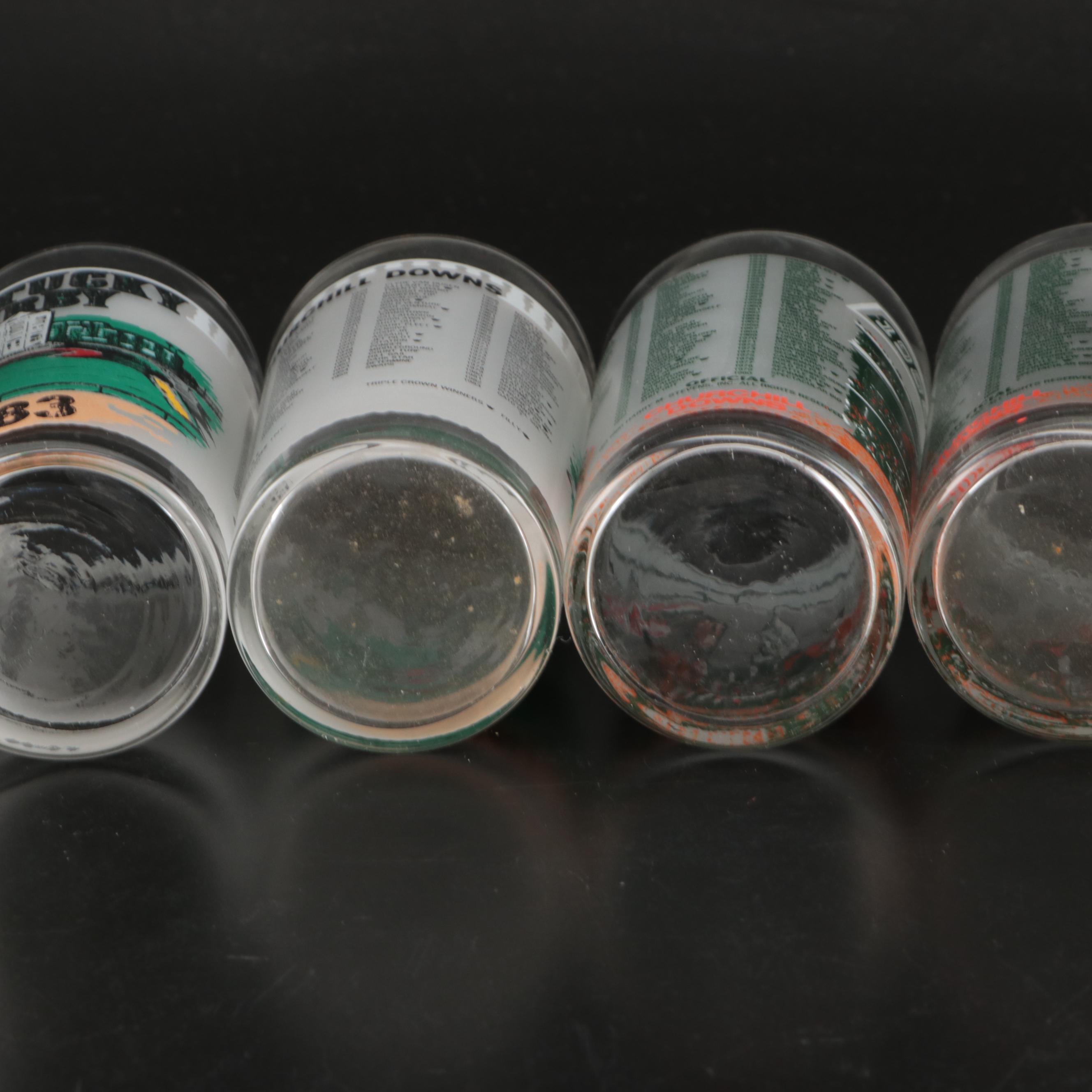 Kentucky Derby Libbey Souvenir Julep Glasses, 1970s-1980s