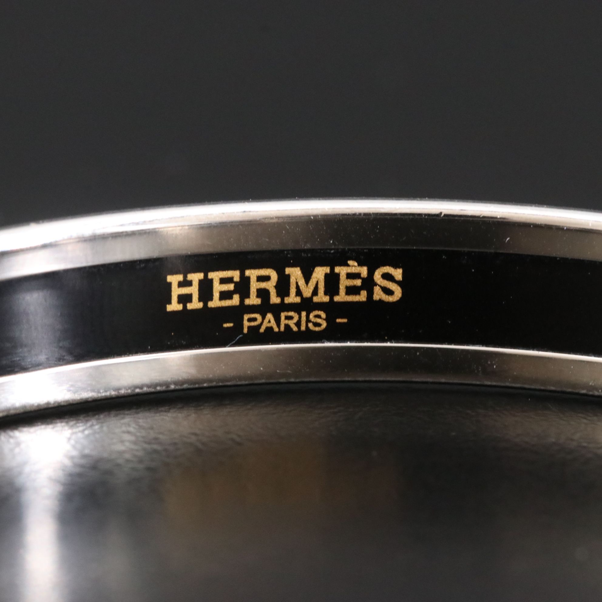 Hermès Lavender Motif Narrow Bangle