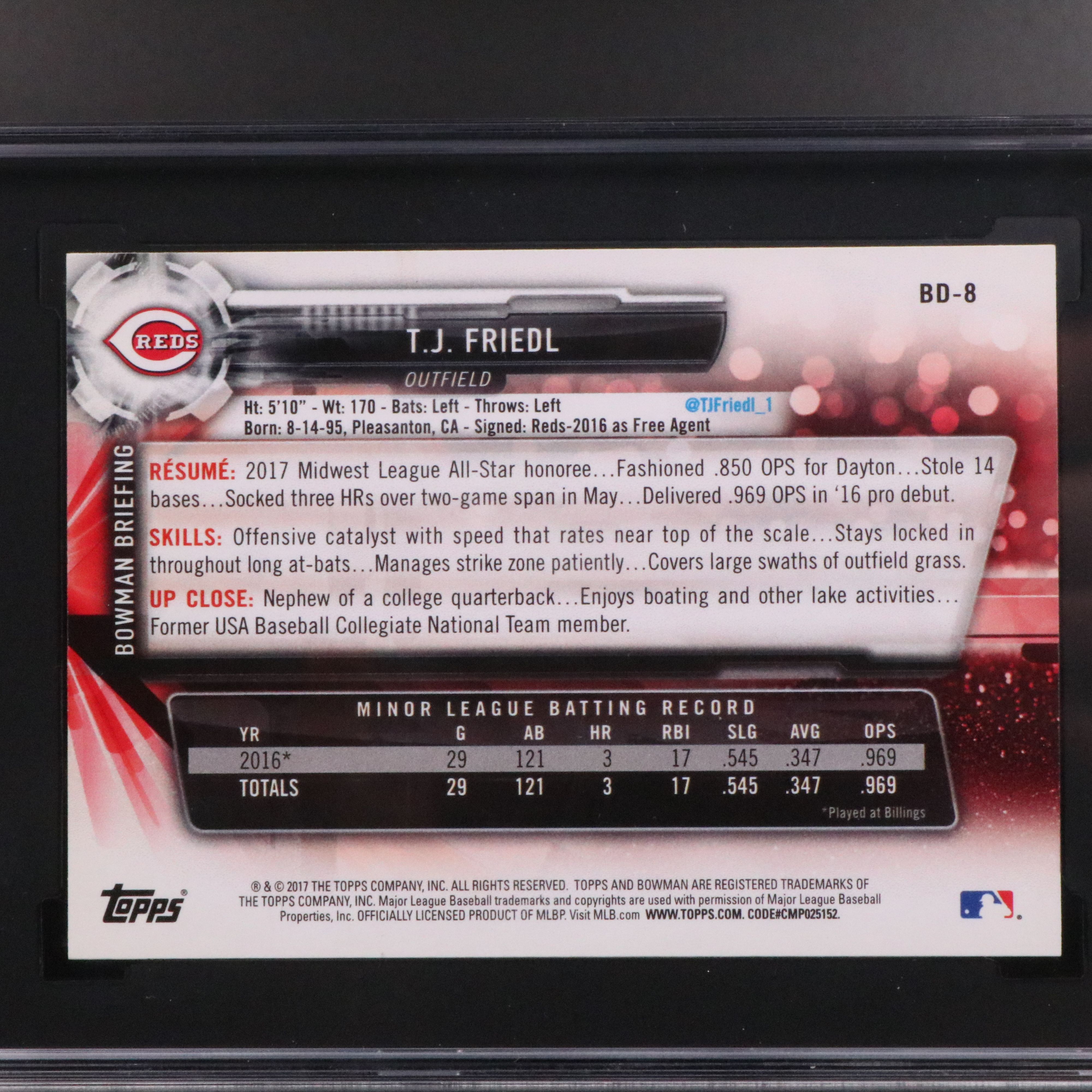 SGC Graded Cincinnati Reds Baseball Cards Featuring Elly De La Cruz and More