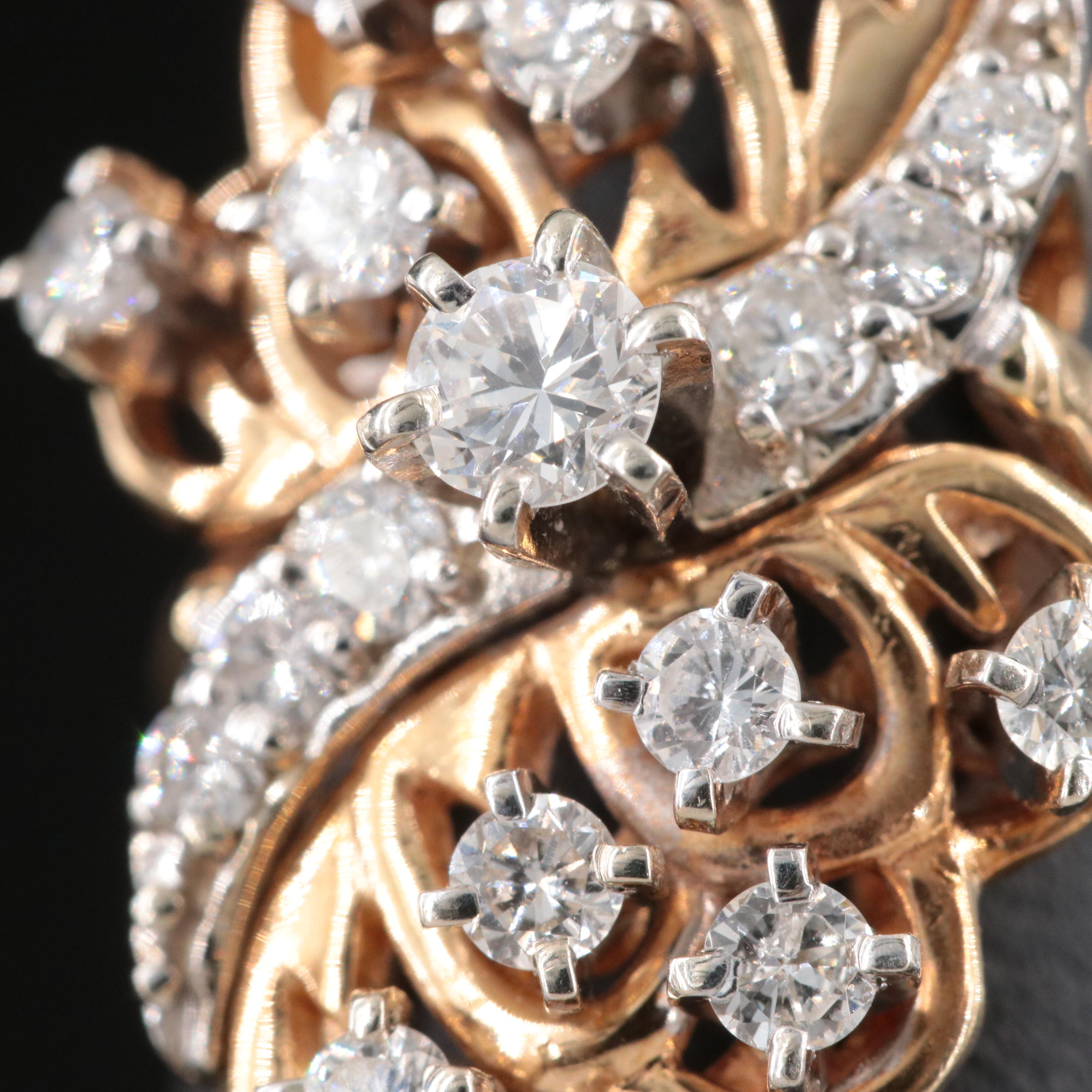 14K 0.89 CTW Diamond Ring