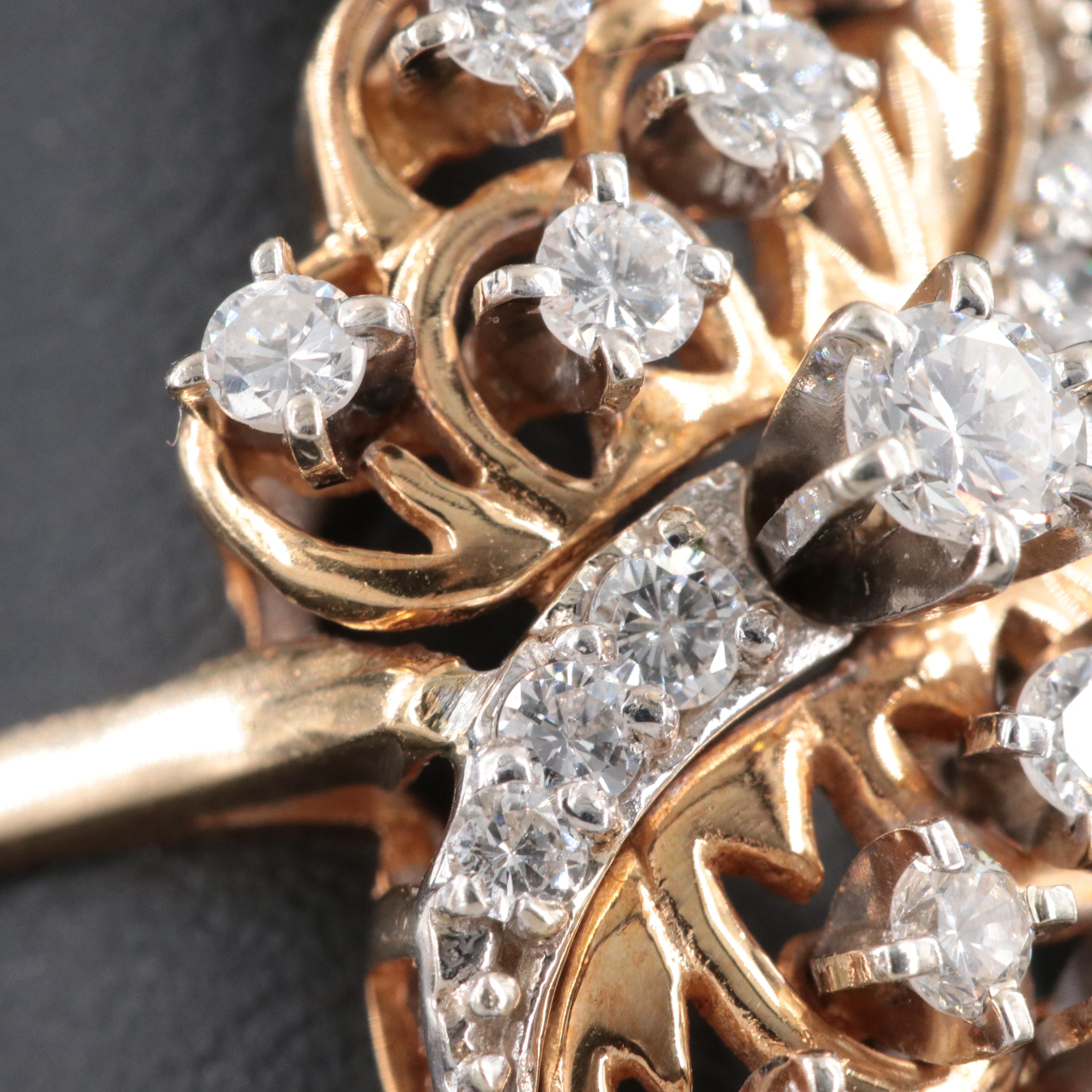 14K 0.89 CTW Diamond Ring