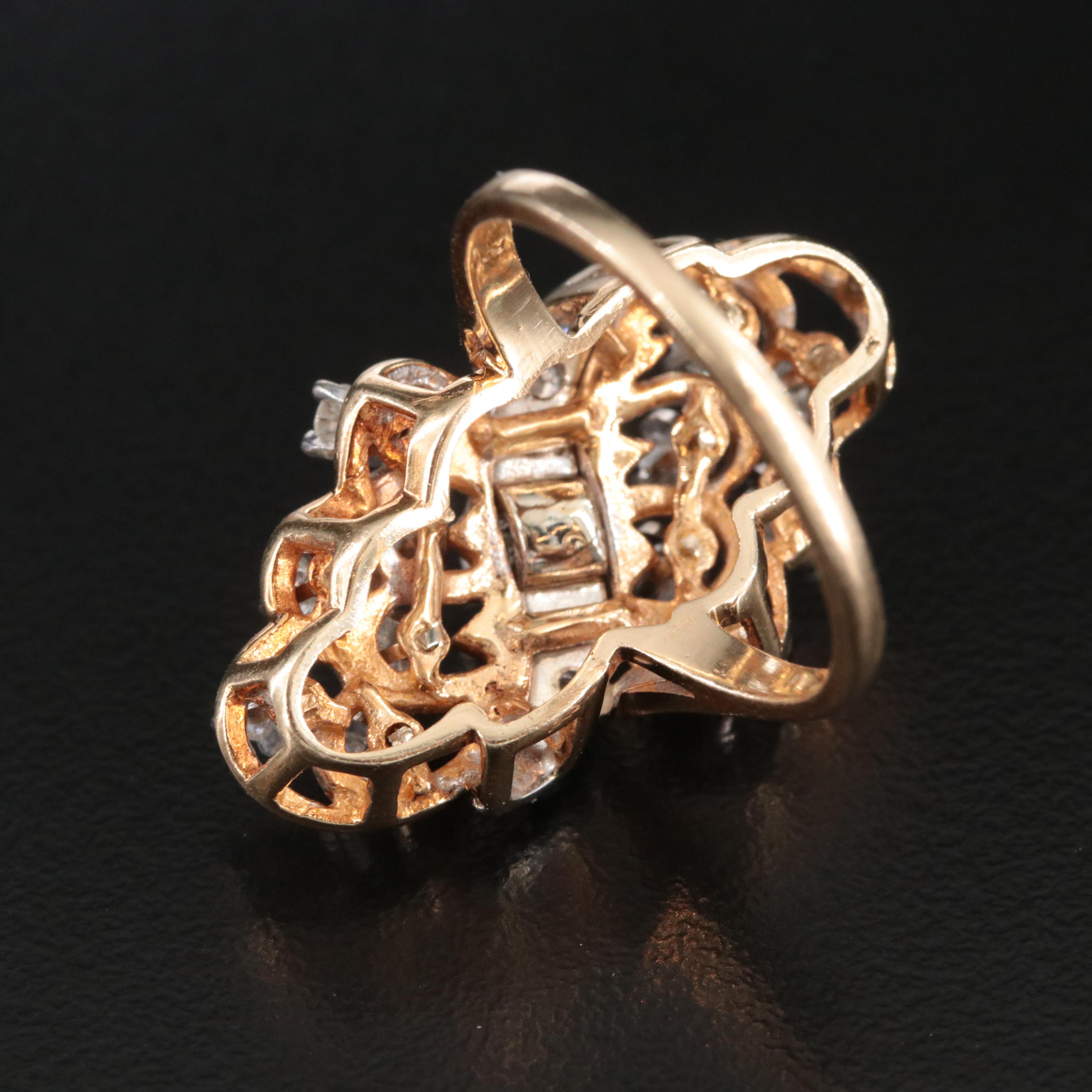 14K 0.89 CTW Diamond Ring