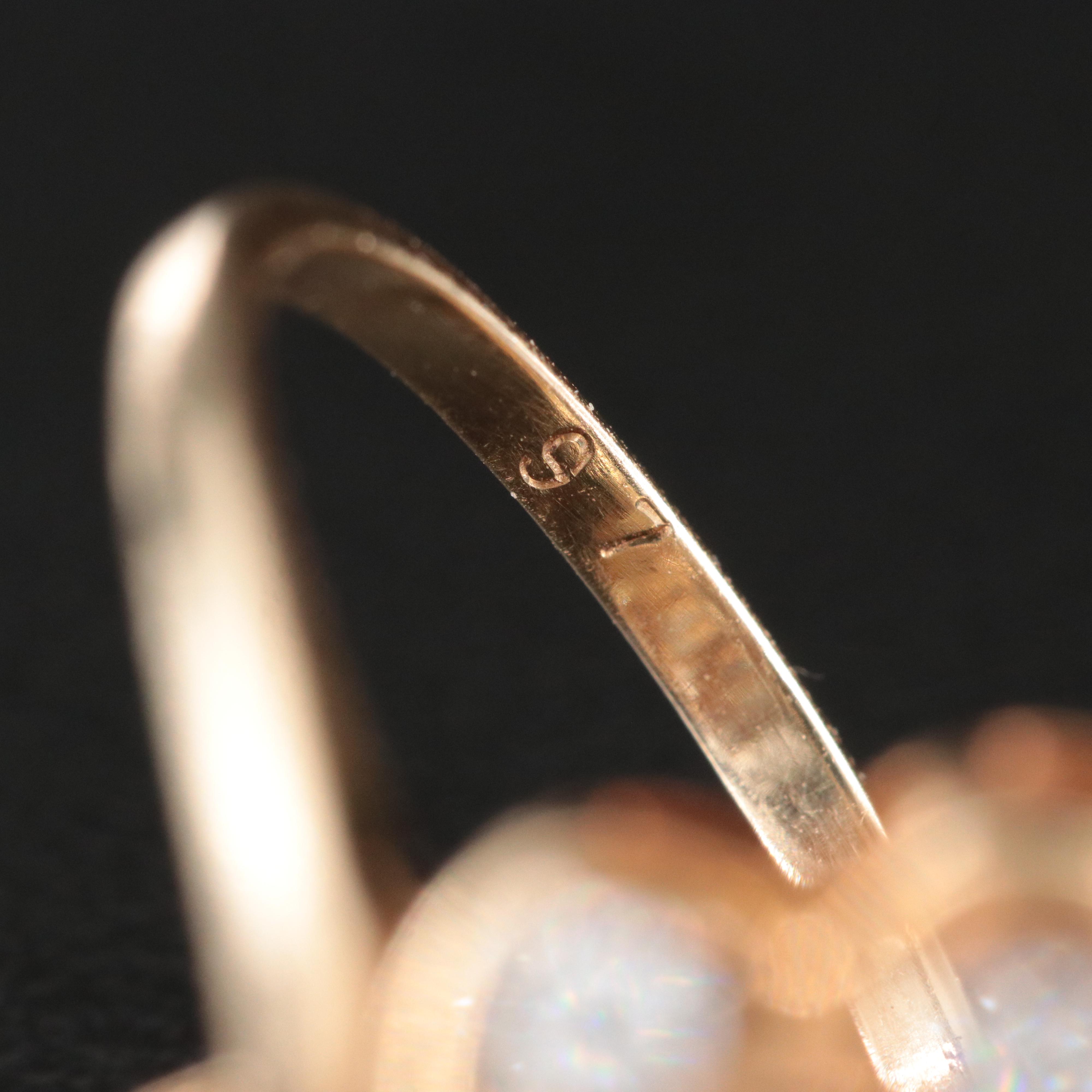 14K 0.89 CTW Diamond Ring