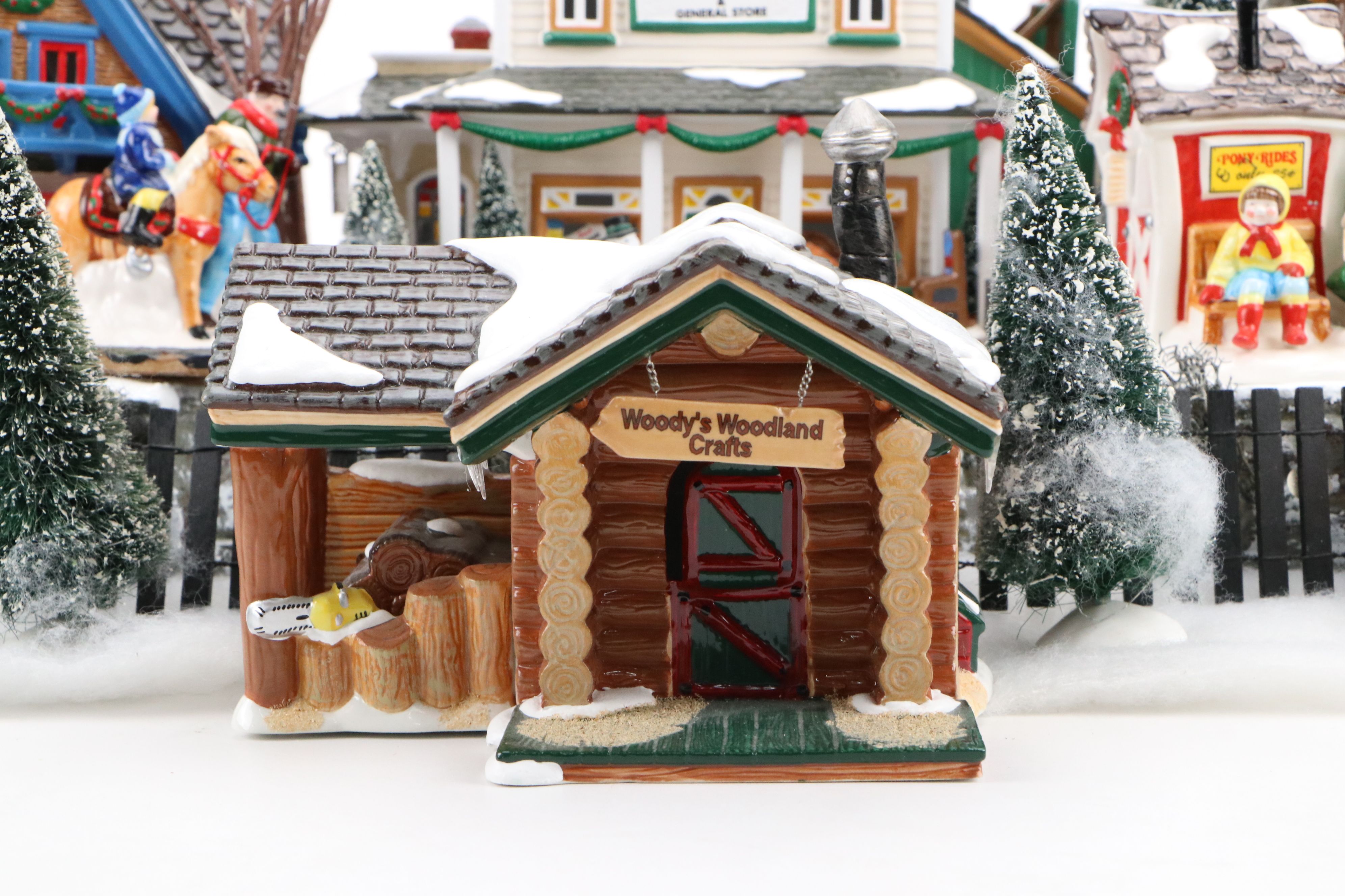 Department 56 "Snow Village" with Other Christmas Village Décor