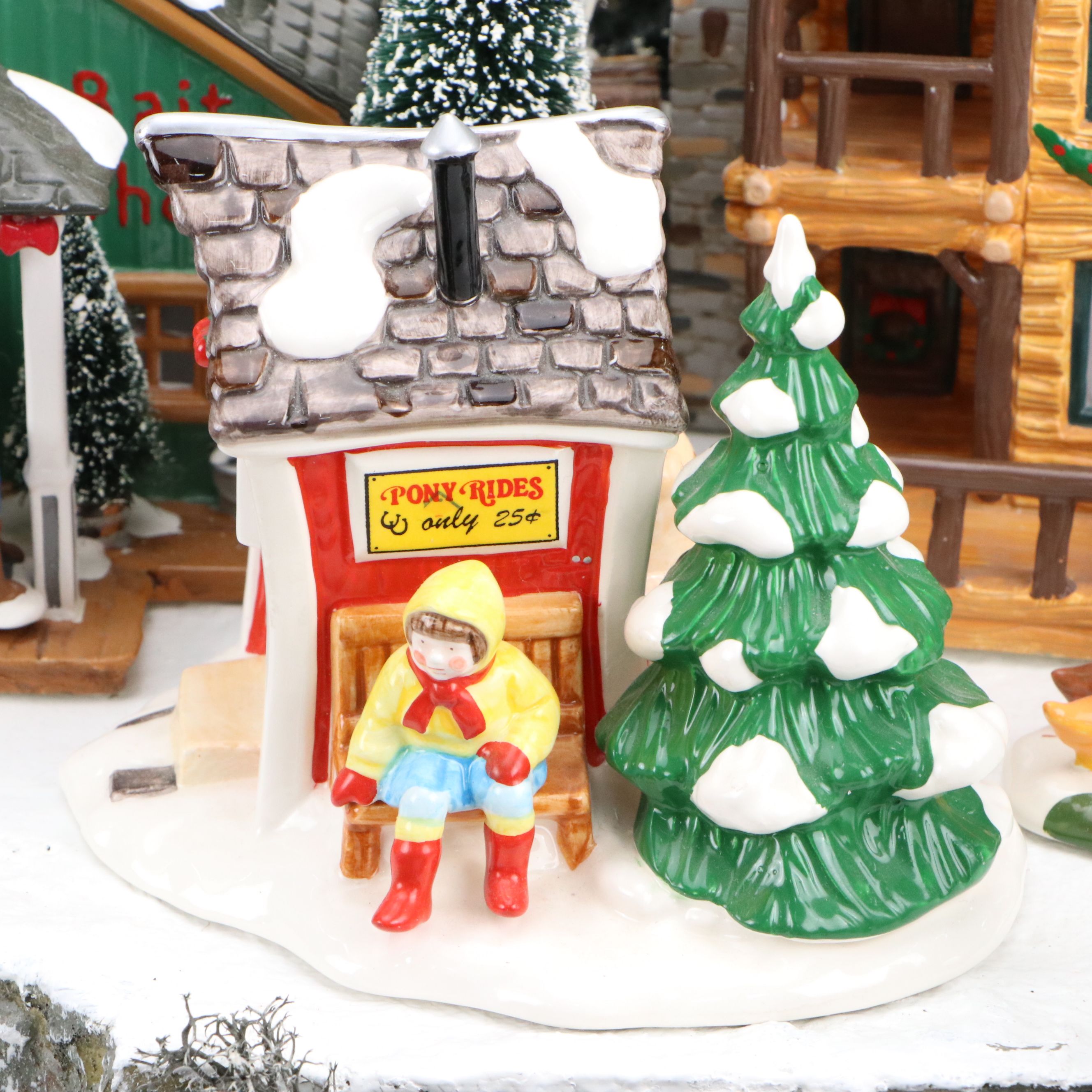 Department 56 "Snow Village" with Other Christmas Village Décor