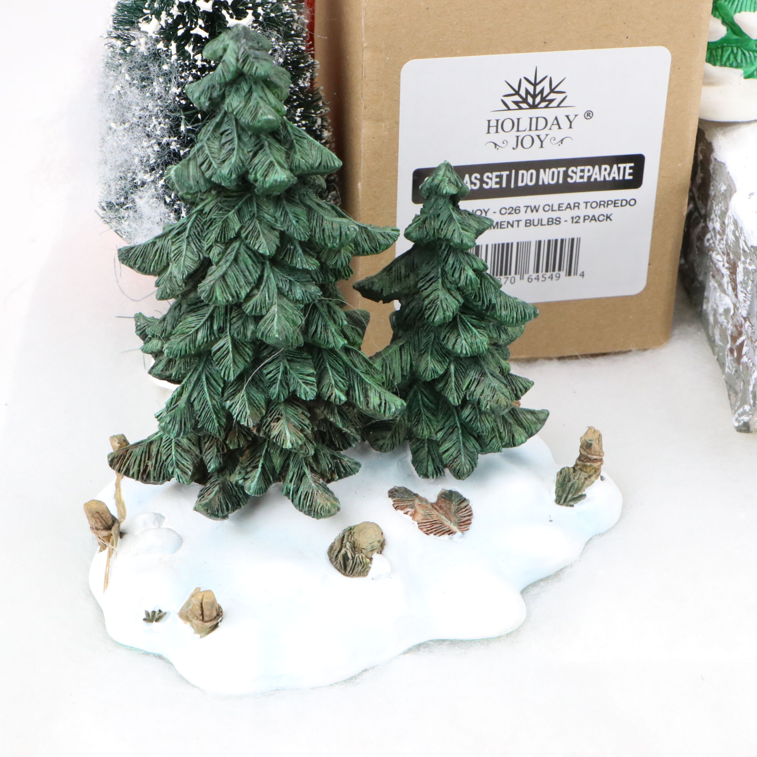 Department 56 "Snow Village" with Other Christmas Village Décor