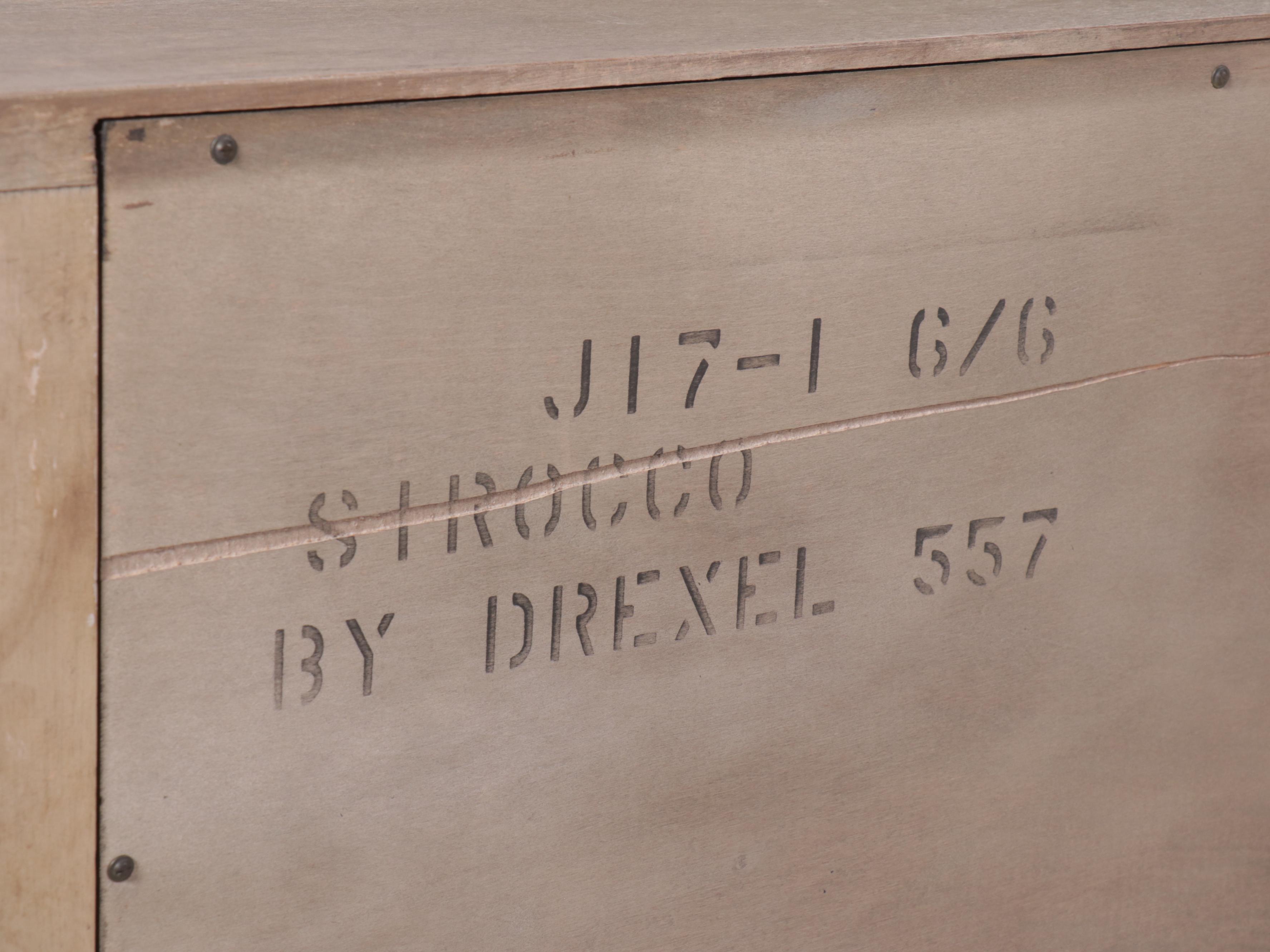 Drexel "Sirocco" Headboard and Nightstands