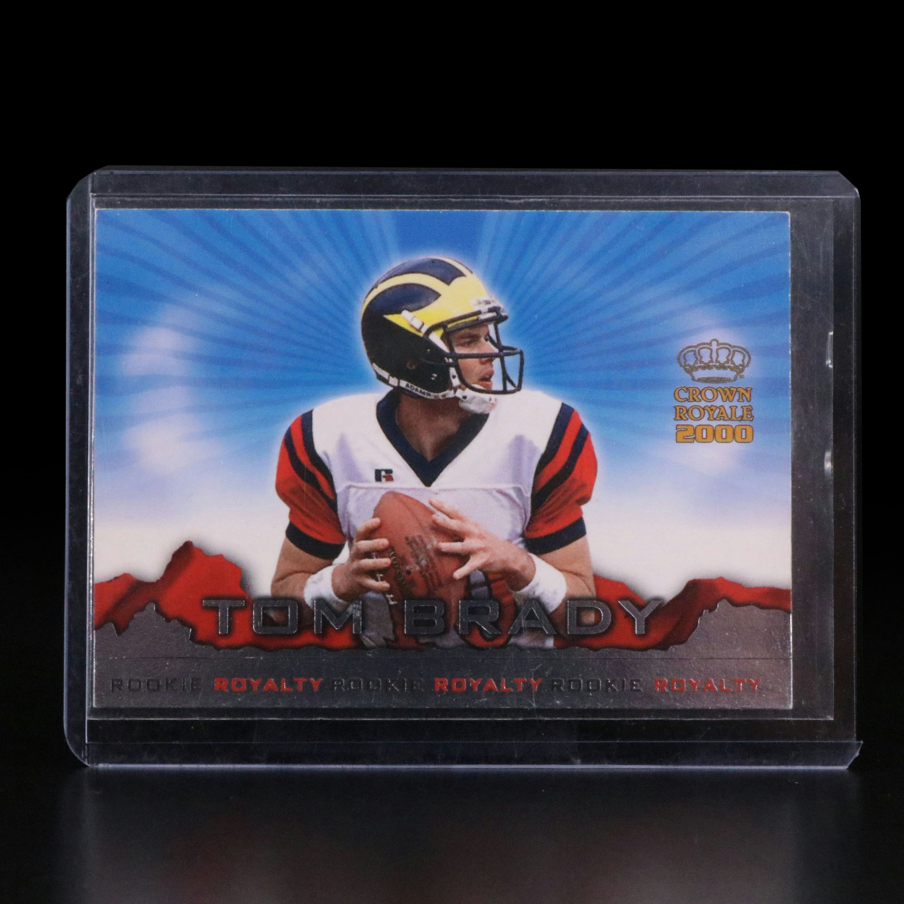 2000 Crown Royale Tom Brady Rookie Football Card