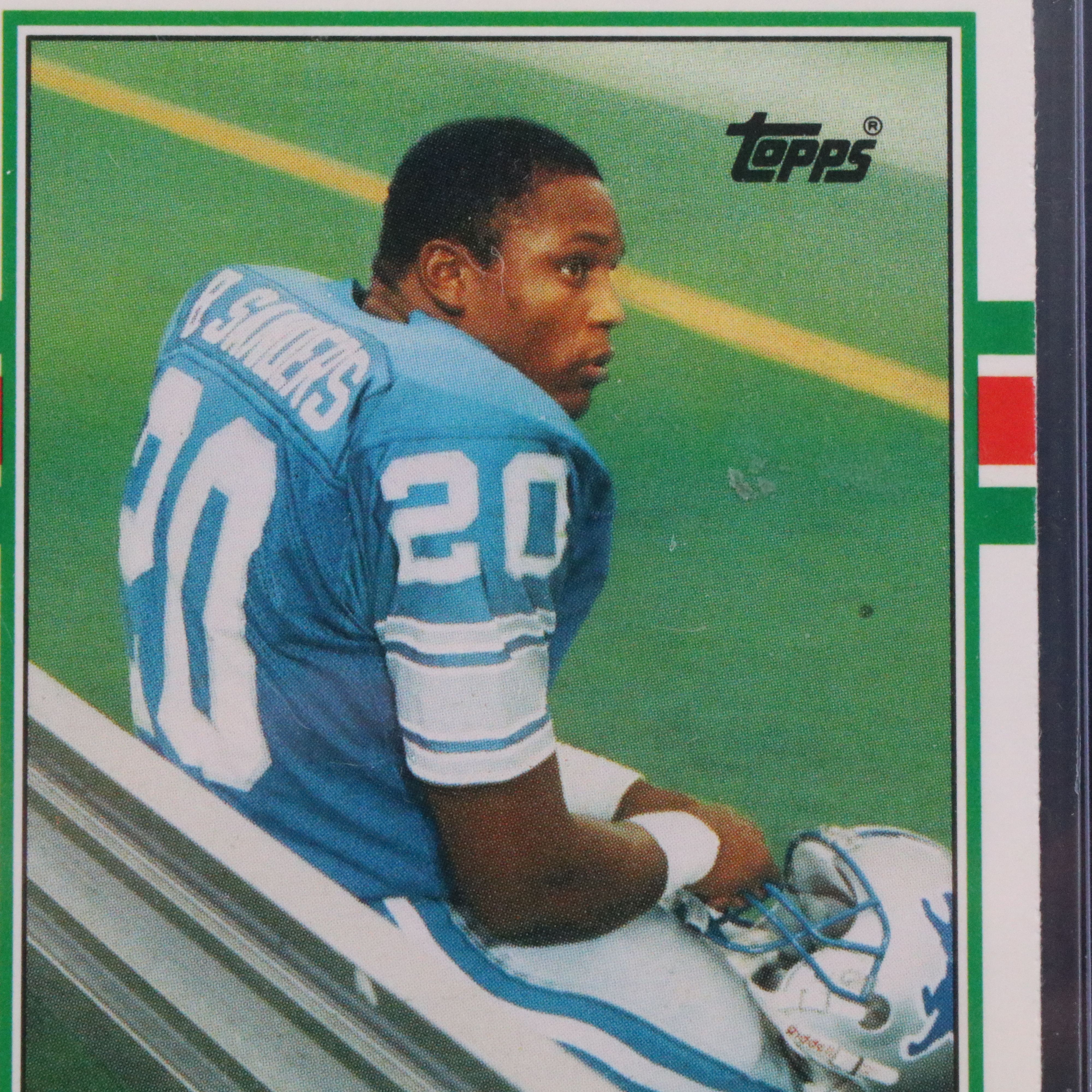 1989 Topps Traded Barry Sanders Detroit Lions Rookie Football Card