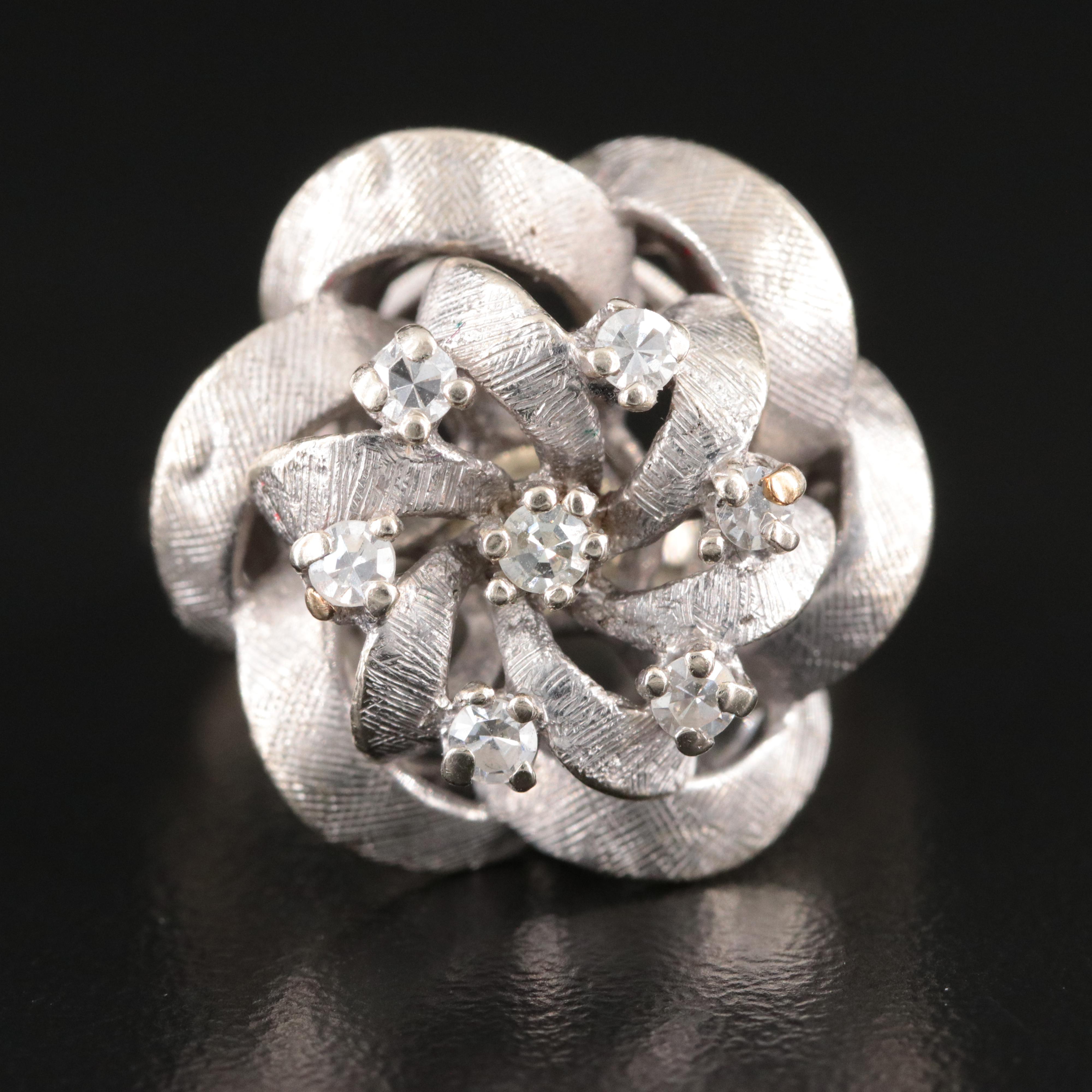 Vintage 14K 0.31 CTW Diamond Ring