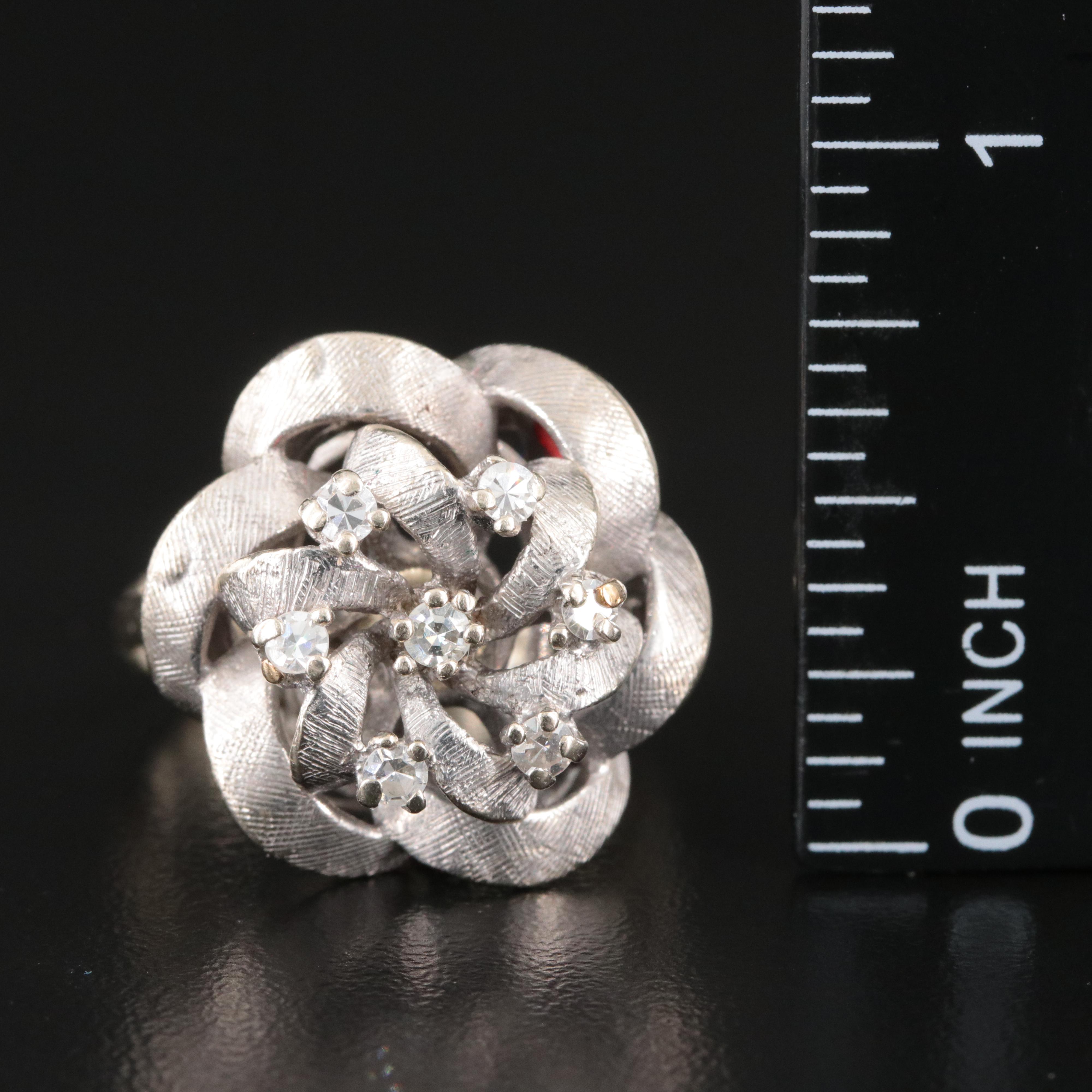 Vintage 14K 0.31 CTW Diamond Ring