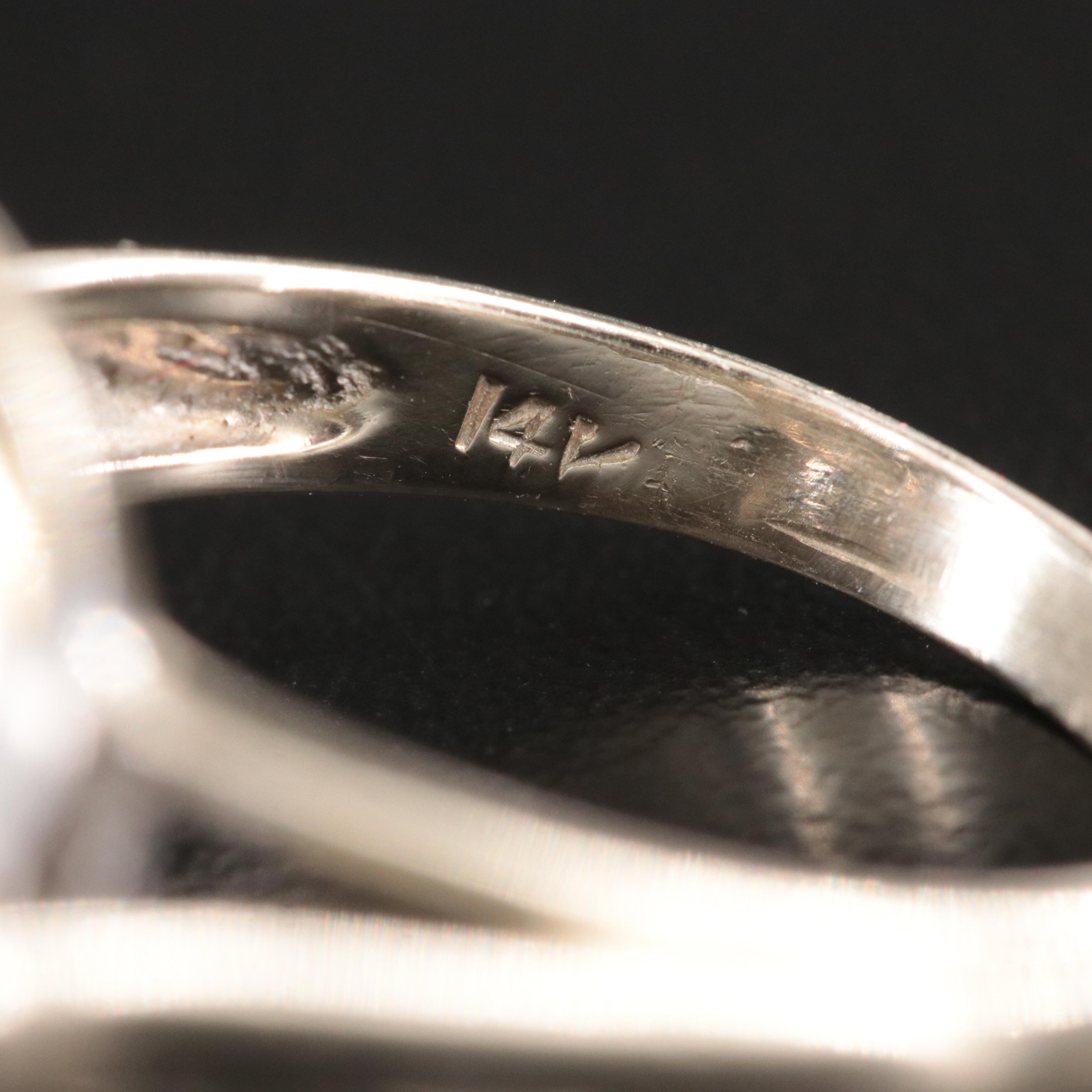 Vintage 14K 0.31 CTW Diamond Ring