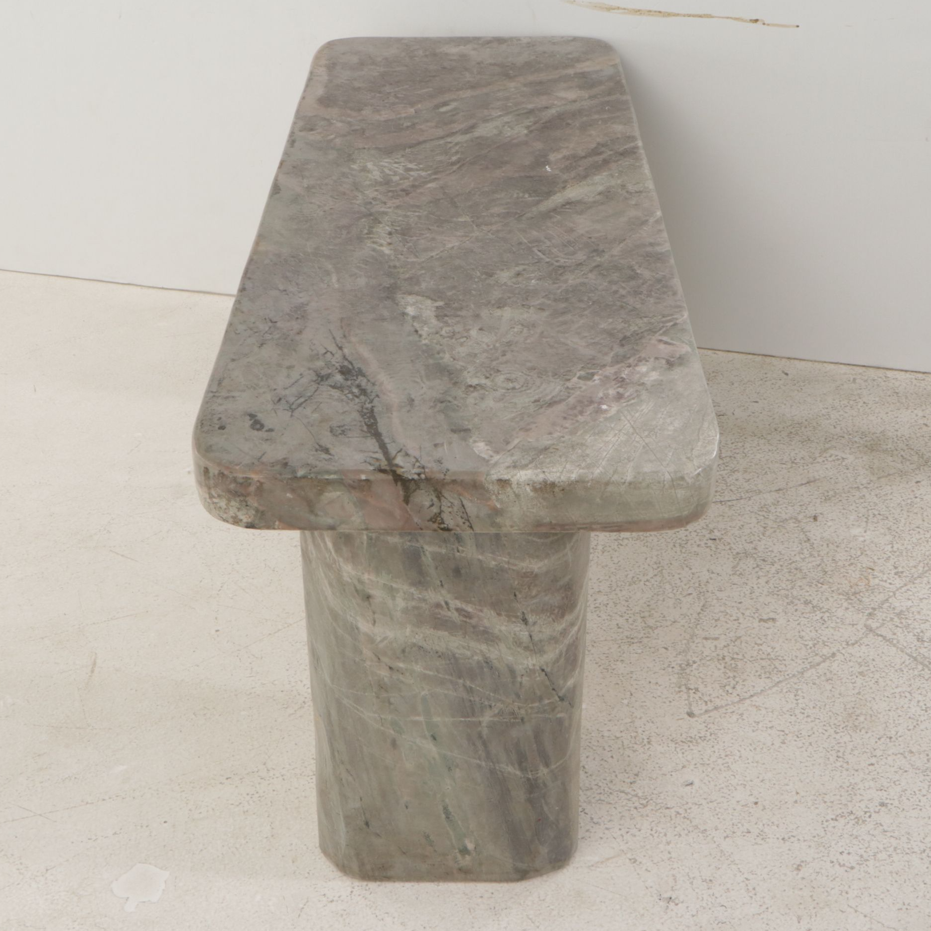 Marble Pedestal Bench