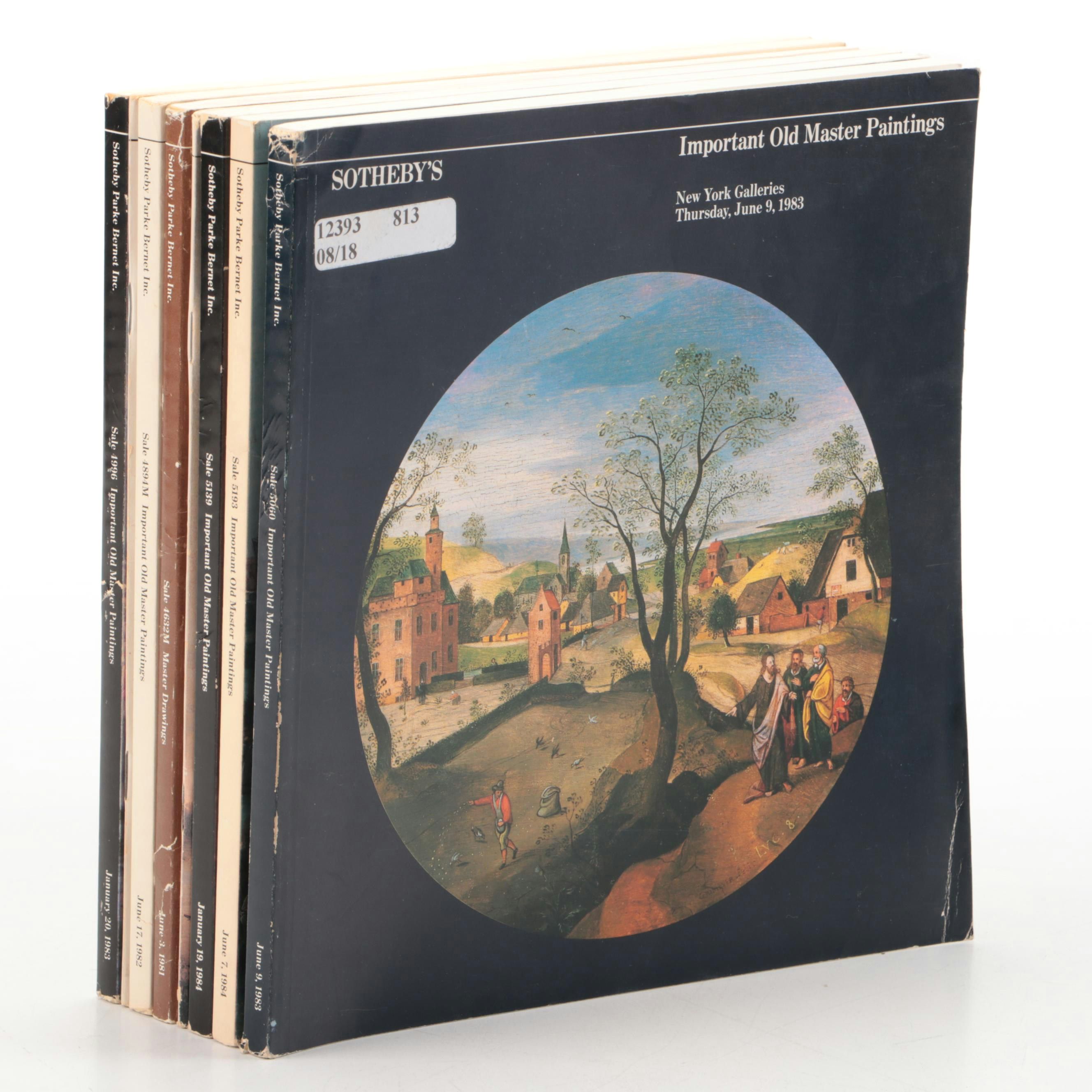 Sotheby's Old Master Paintings and Drawings Auction Catalogs, Late 20th C.