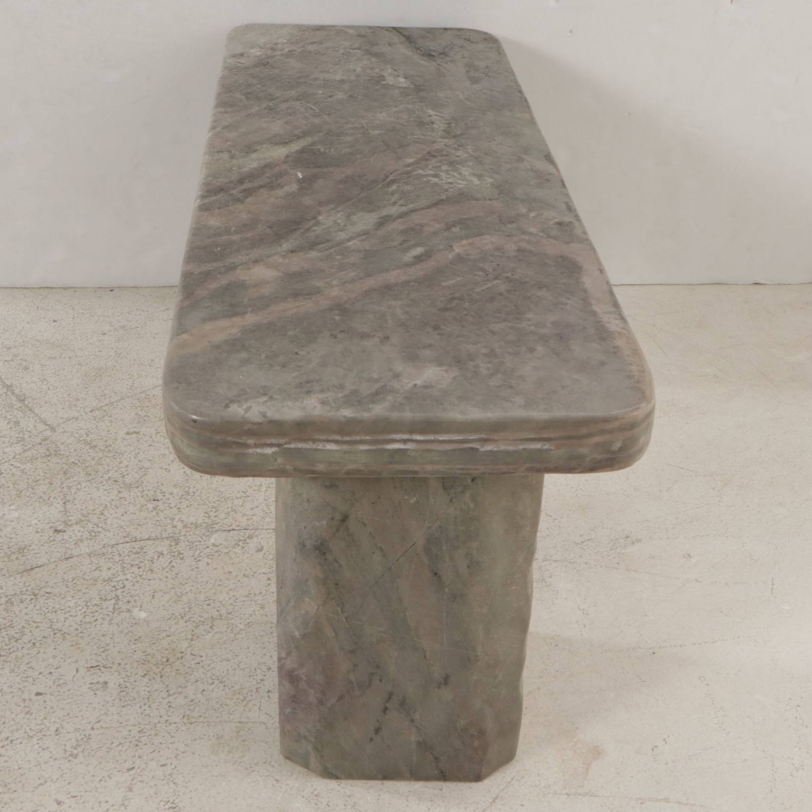 Marble Pedestal Bench