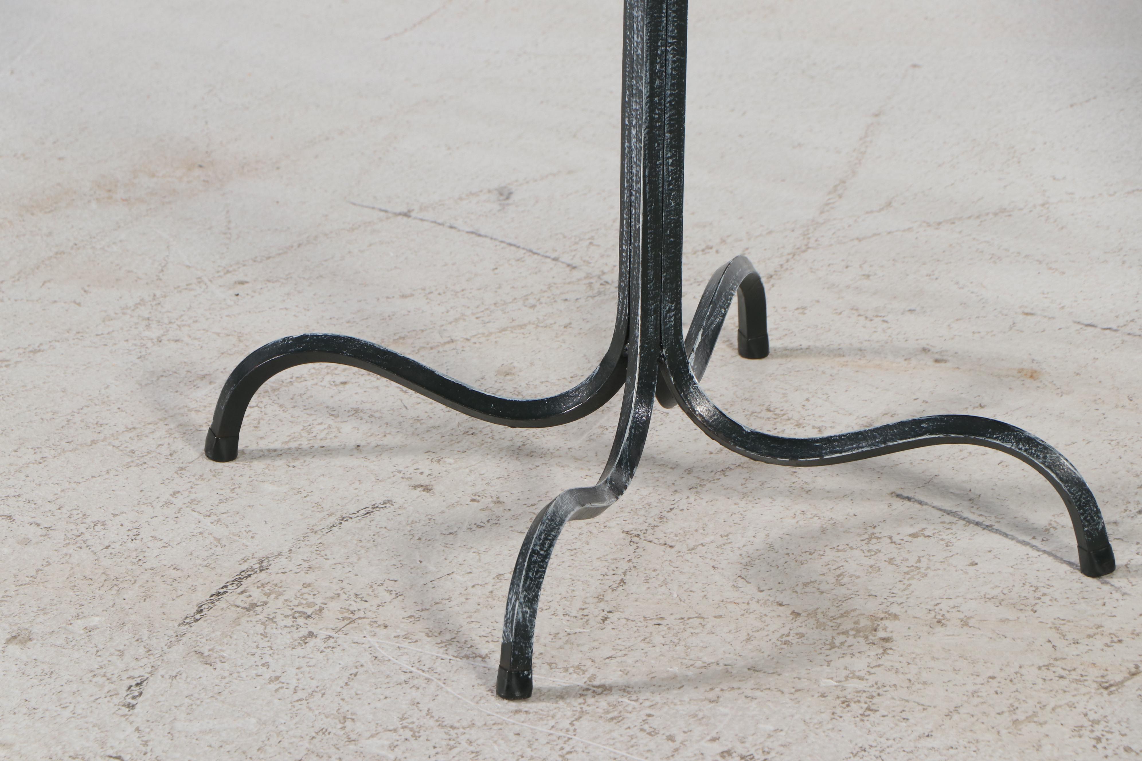 Wrought Iron Chaise Lounge and Matching Side Table