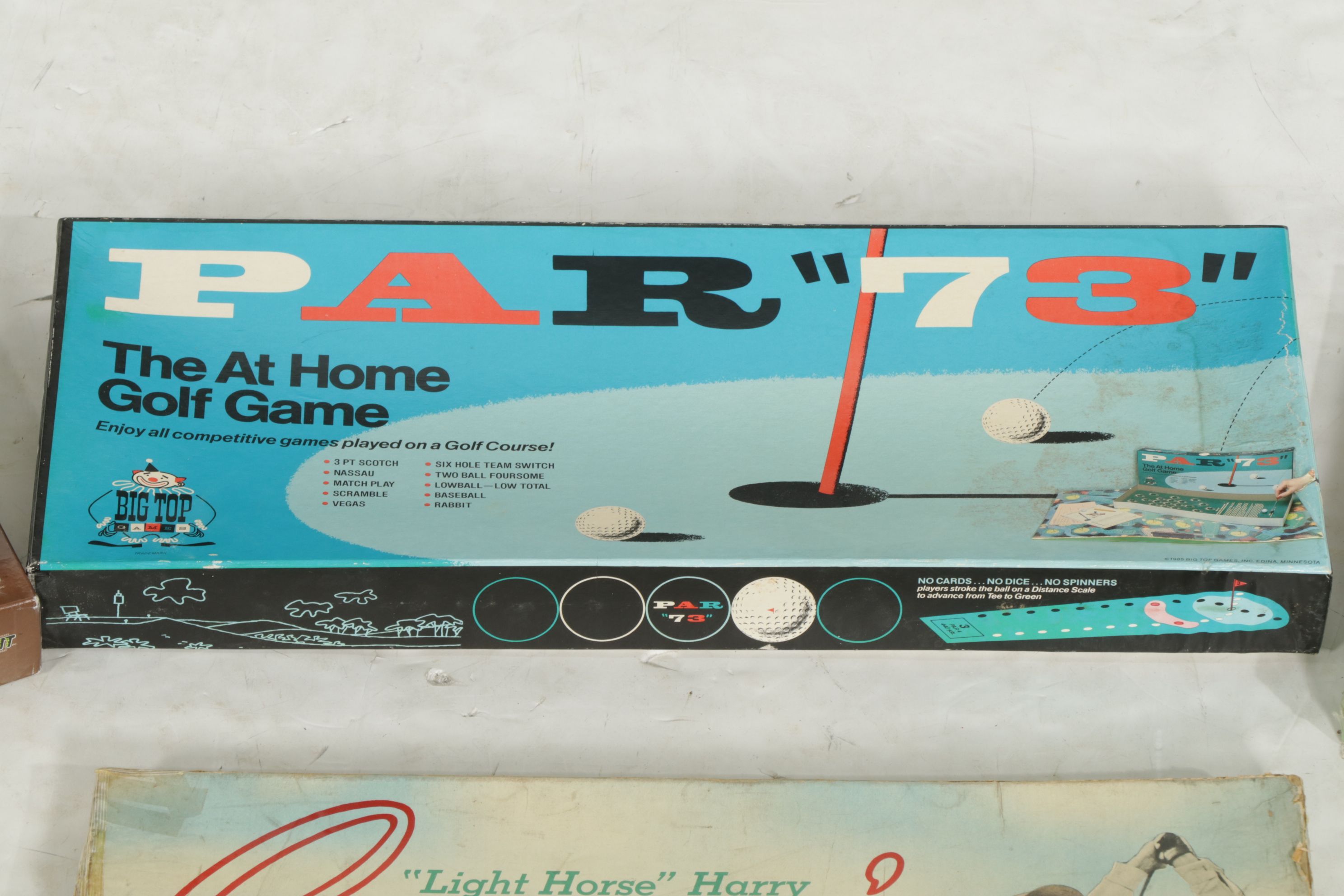 "The VCR Golf Game" and "Par Golf" with More Golf Board Games